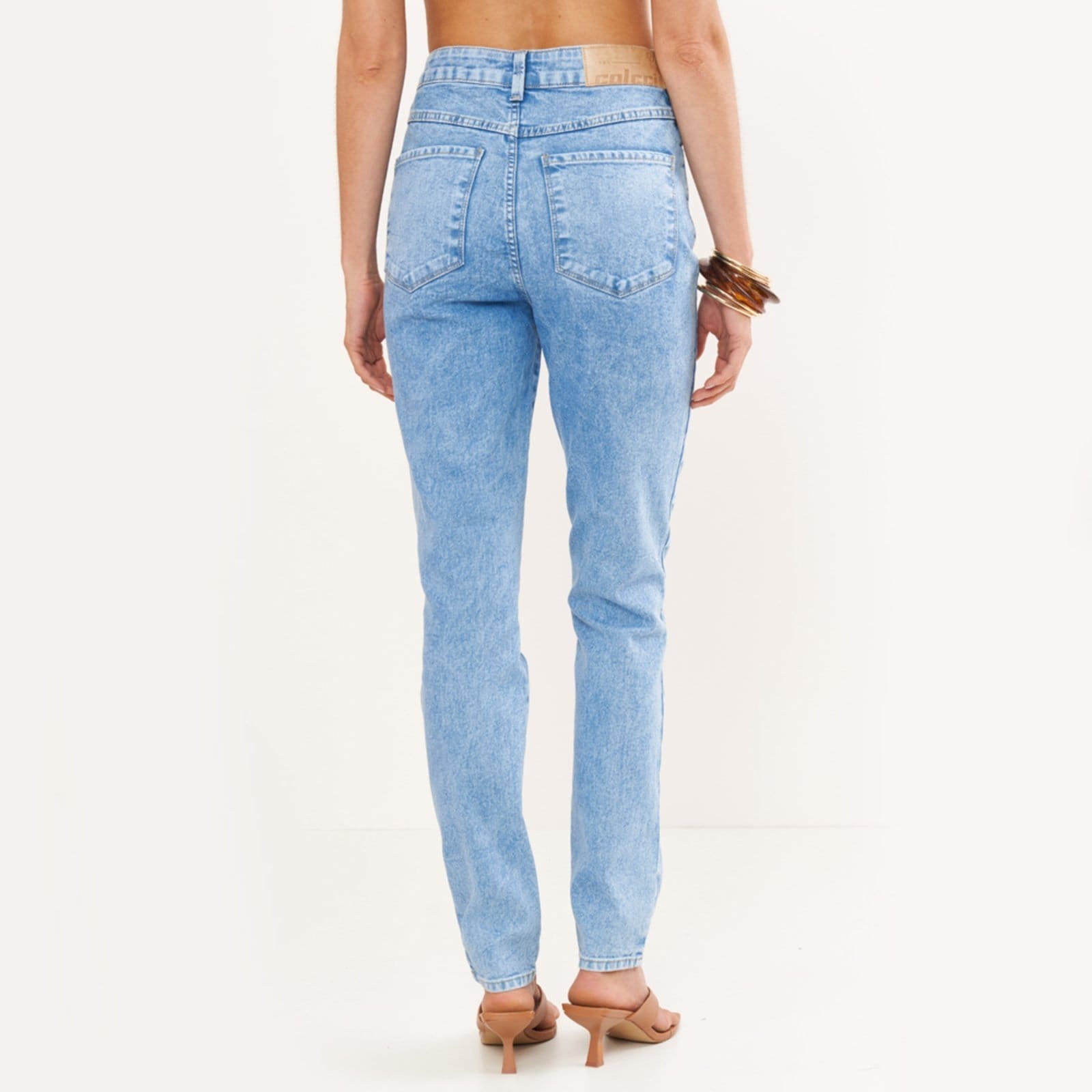 Vista 2 Calça Jeans Colcci Karen Pr26 Feminino Colcci azul