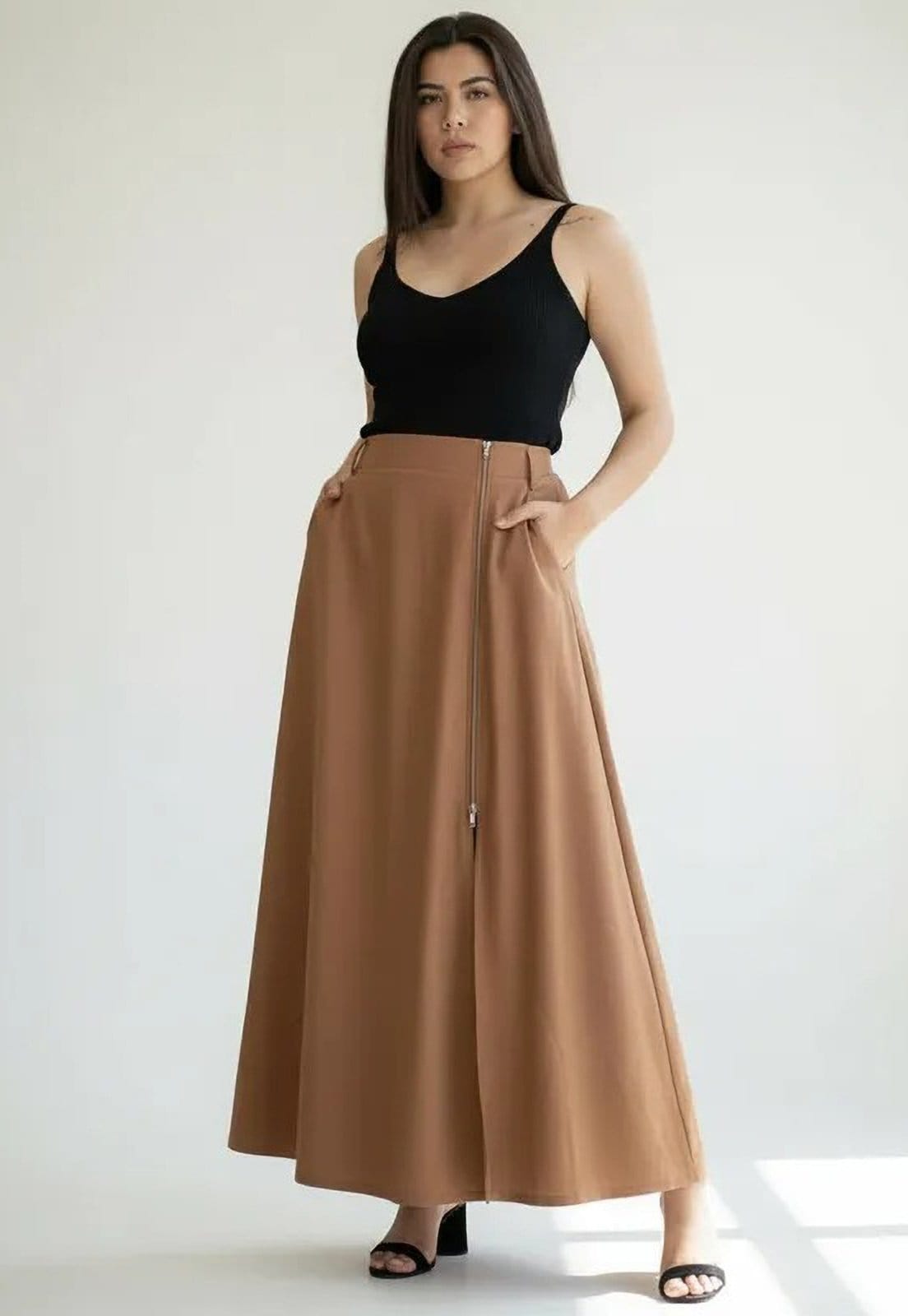 Saia Cabanafree Midi com Zíper