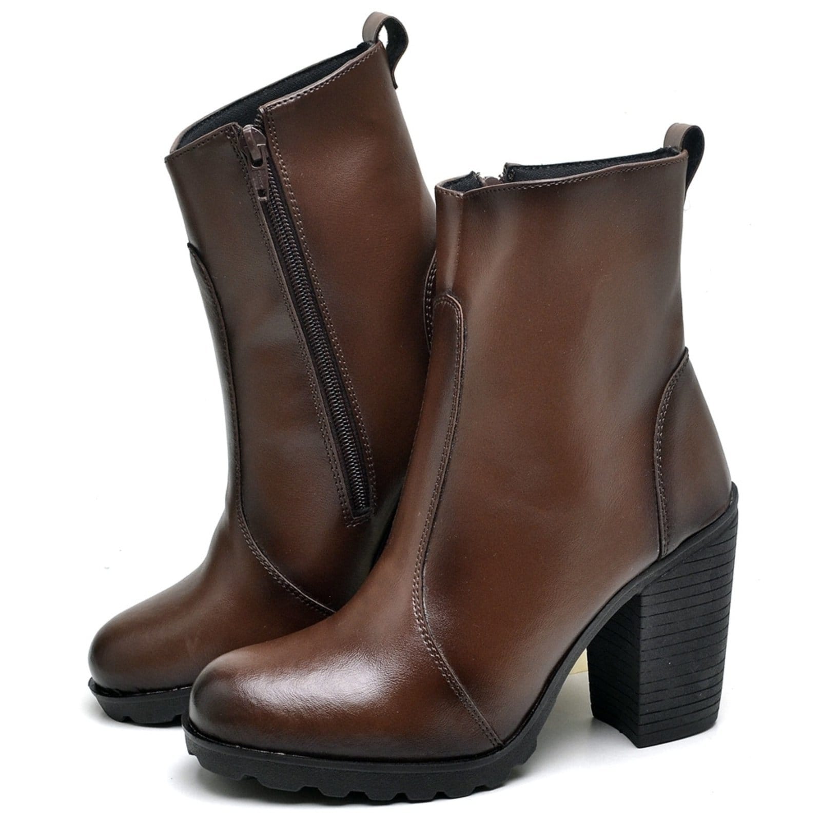 Vista 2 Bota de Salto Feminina DUBUY 1008FG DUBUY marrom