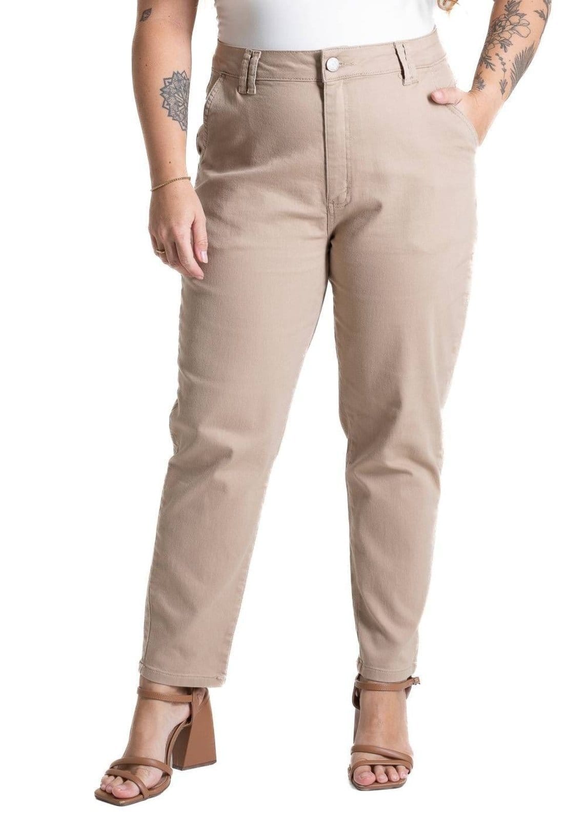 Calça Sarja Sawary Mom Plus Size - 274623