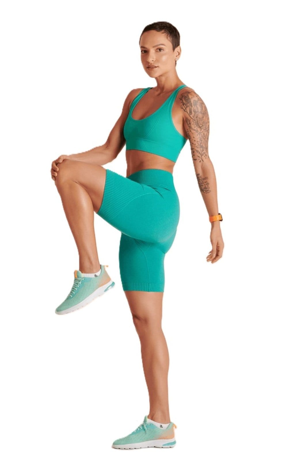 Vista 2 Bermuda Feminina Adulto Esportiva Max Lupo Jade Lupo preto