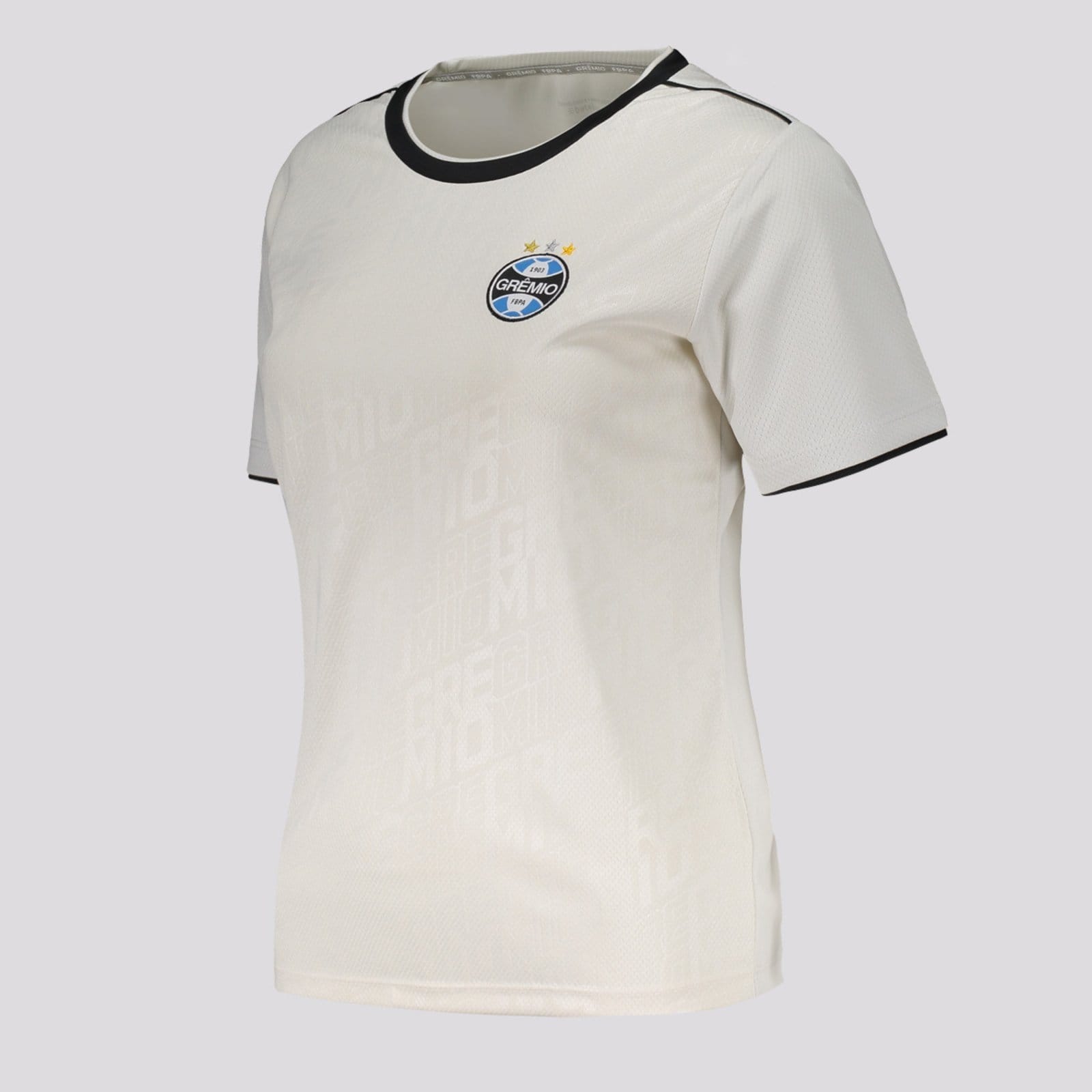 Vista 2 Camisa Grêmio Winner II Feminina OffWhite Betel branco offwhite