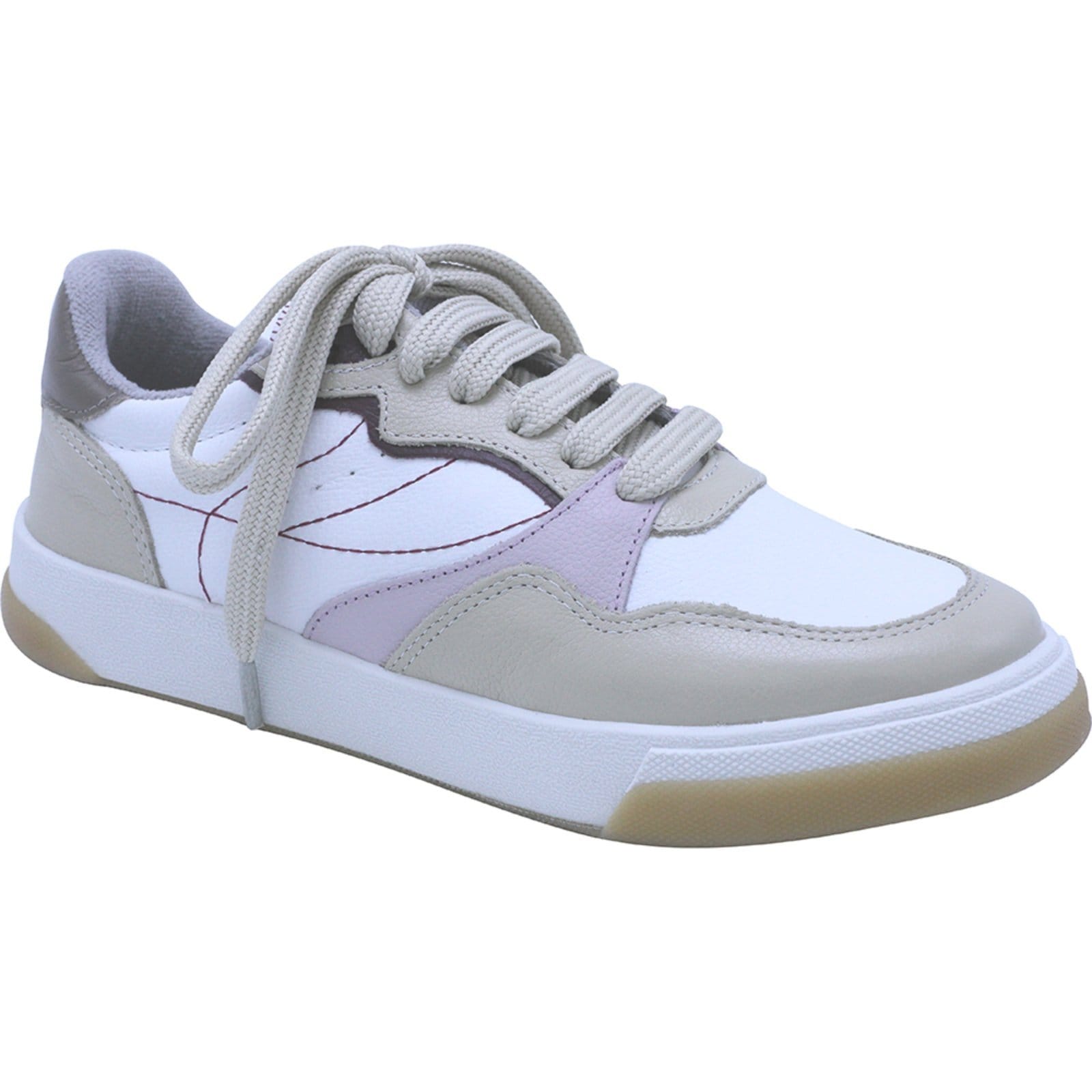 Tênis Floré 1339 - Ice/Bco/Lilás/Bordô