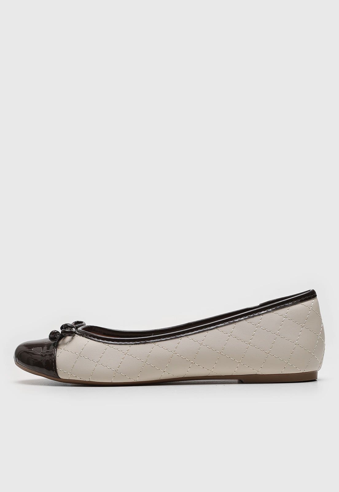 Vista principal Sapatilha Via Uno Ponta Verniz Off-White VIA UNO off-white white