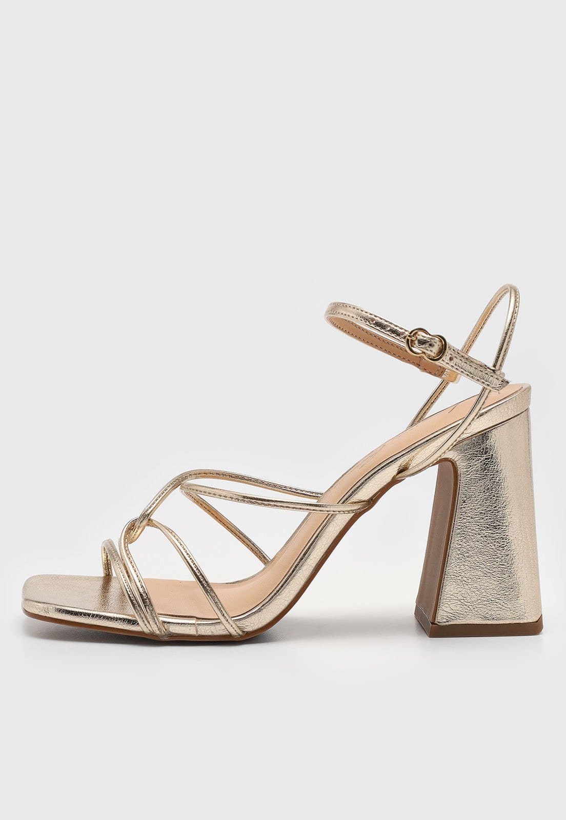 Sandália Luiza Barcelos Tiras Dourada