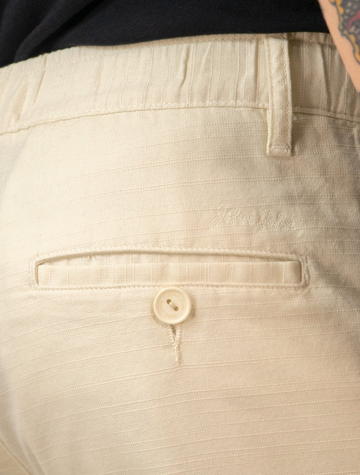 Vista 2 Bermuda John John Masculina Cotton Off-White John John off-white white