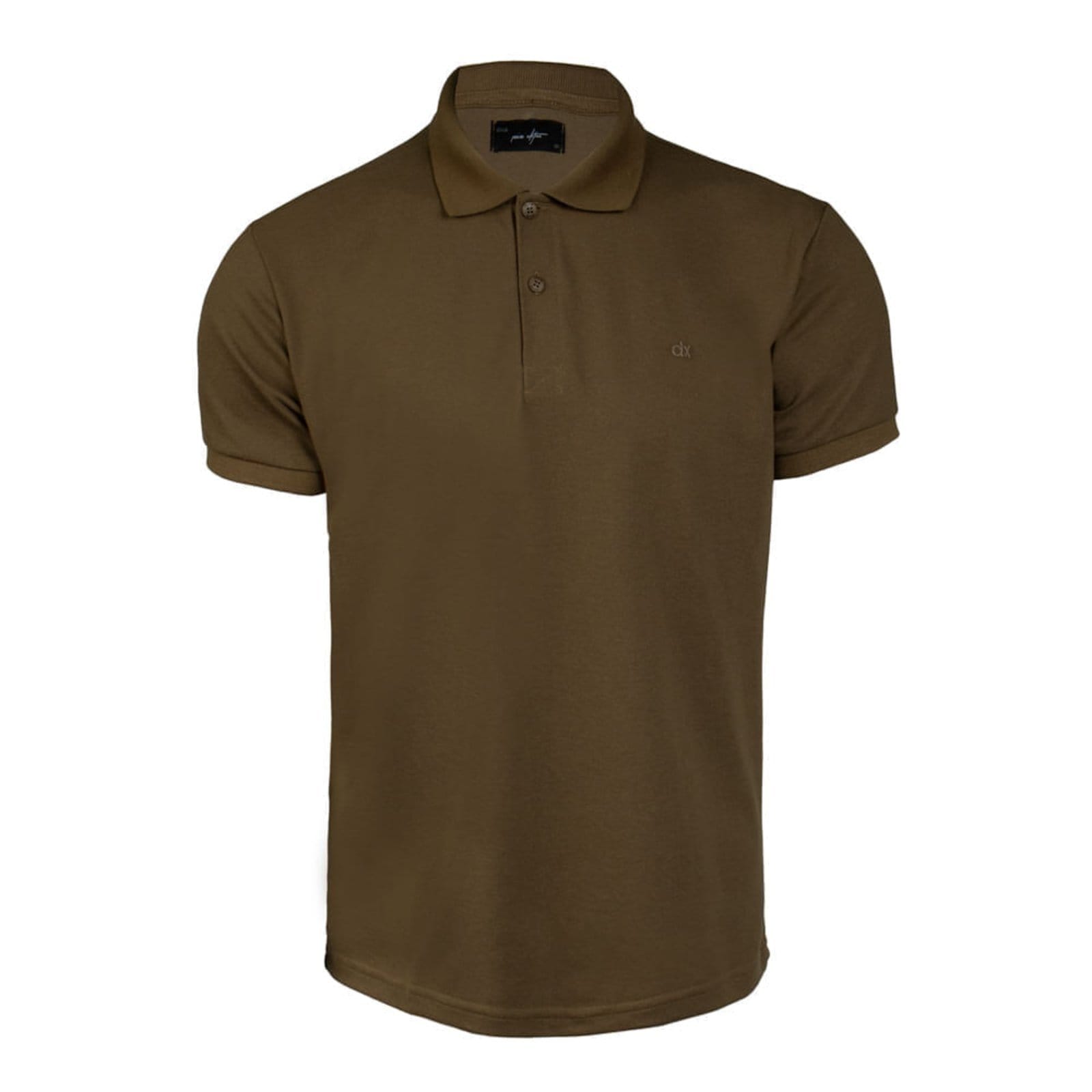 Vista 2 Camisa Polo Masculina Dixie Malha Texturizada Musgo Dixie verde