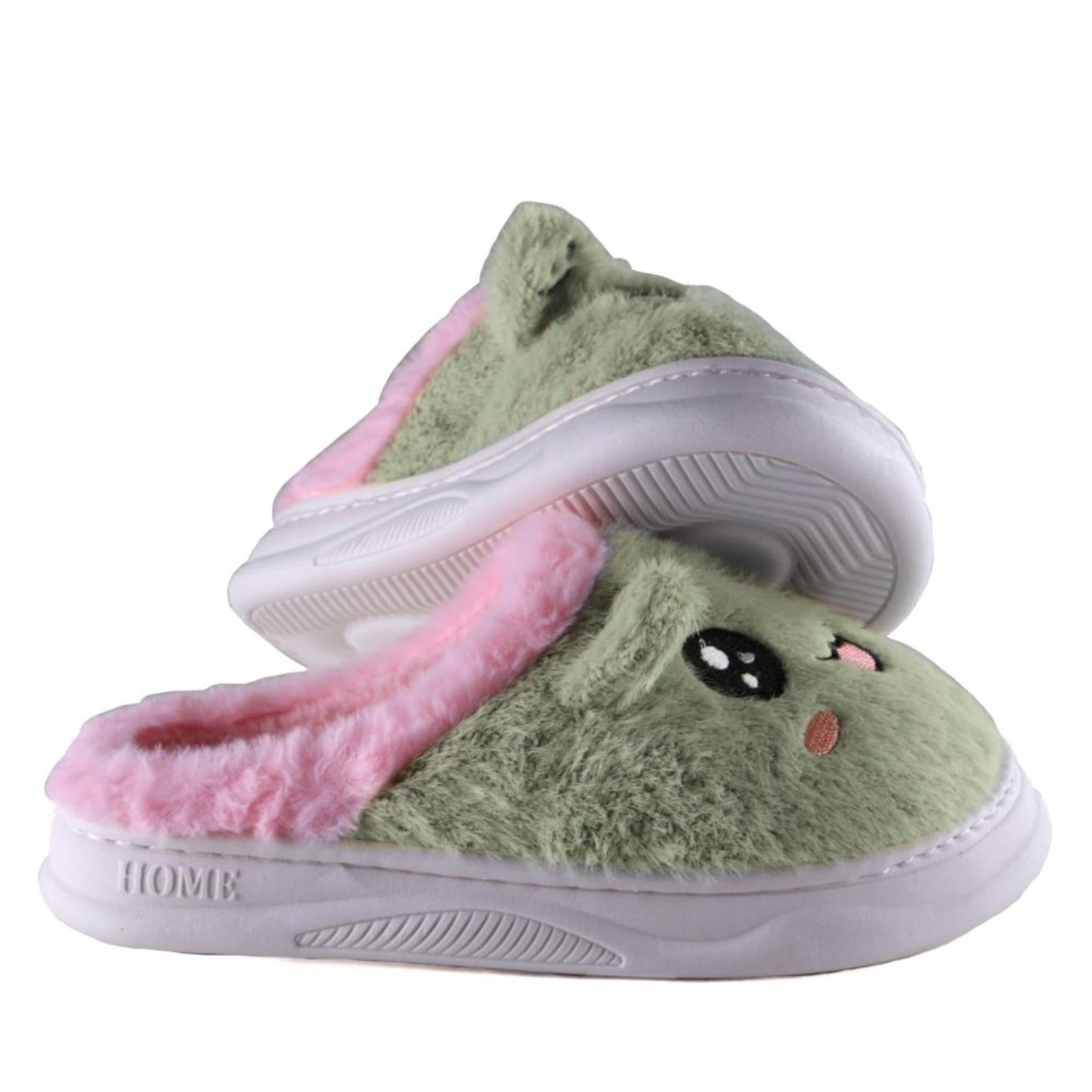 Vista 2 Infantil - Pantufa Nuvem Zariff 802463 Verde Incolor Zariff incolor verde
