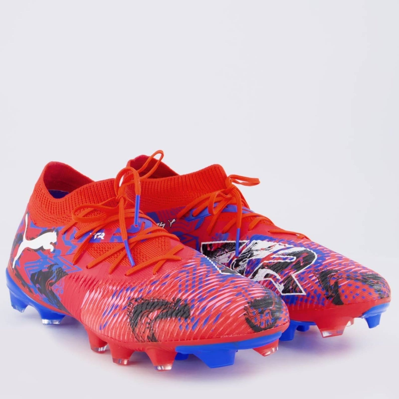 Vista 2 Chuteira Puma Future 8 Match Playmakers FG/AG Campo Vermelha Puma vermelho