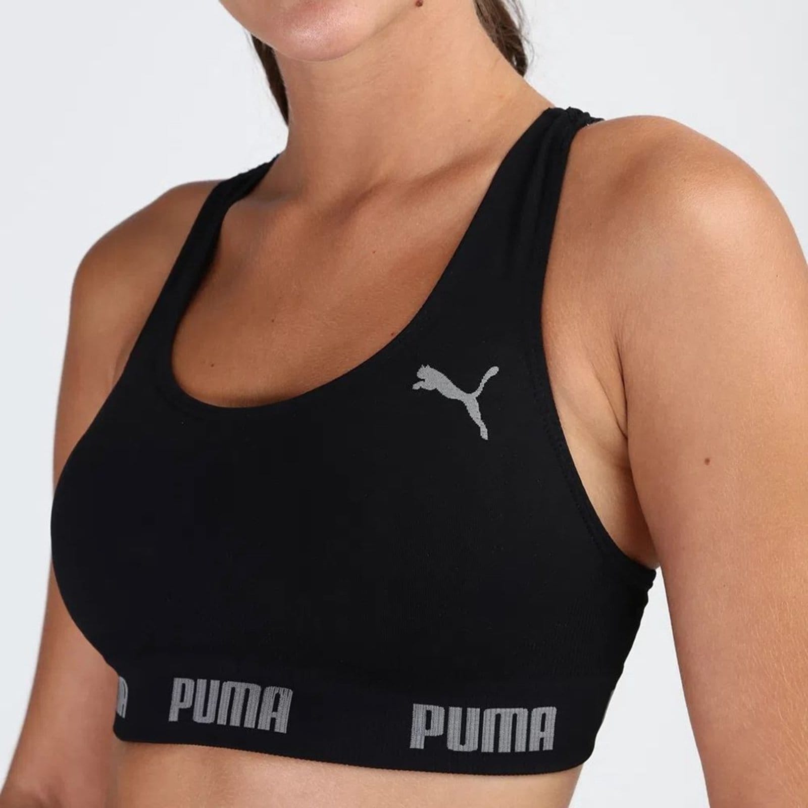 Vista 2 Top Puma Sem Costura Feminino Puma preto