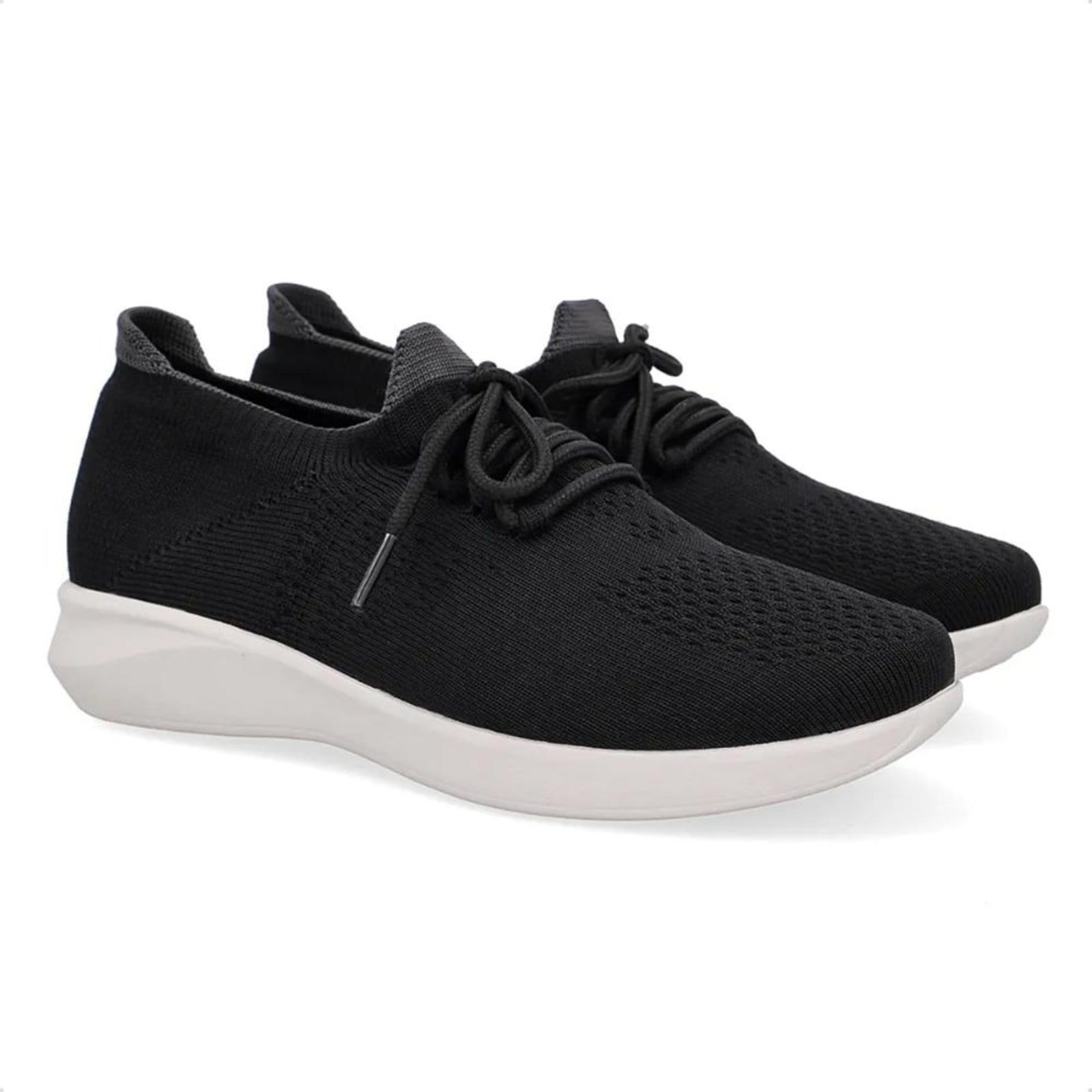 Vista 2 Tênis Usaflex Feminino Tricot UD03001 Usaflex preto
