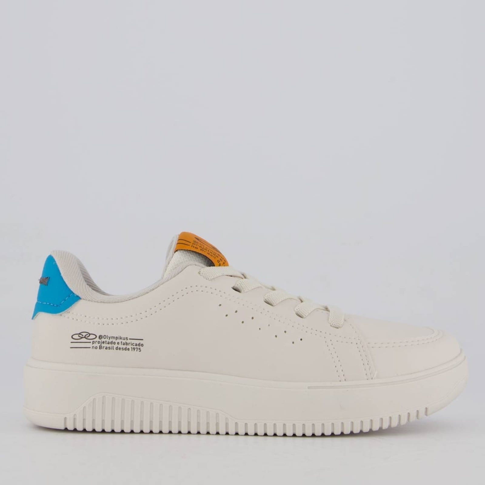 Tênis Olympikus Eros Juvenil Off White e Azul