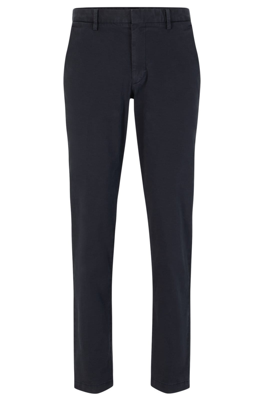 Vista principal Calça De Corte Slim Em Gabardine De Algodão Stretch 110 Boss azul