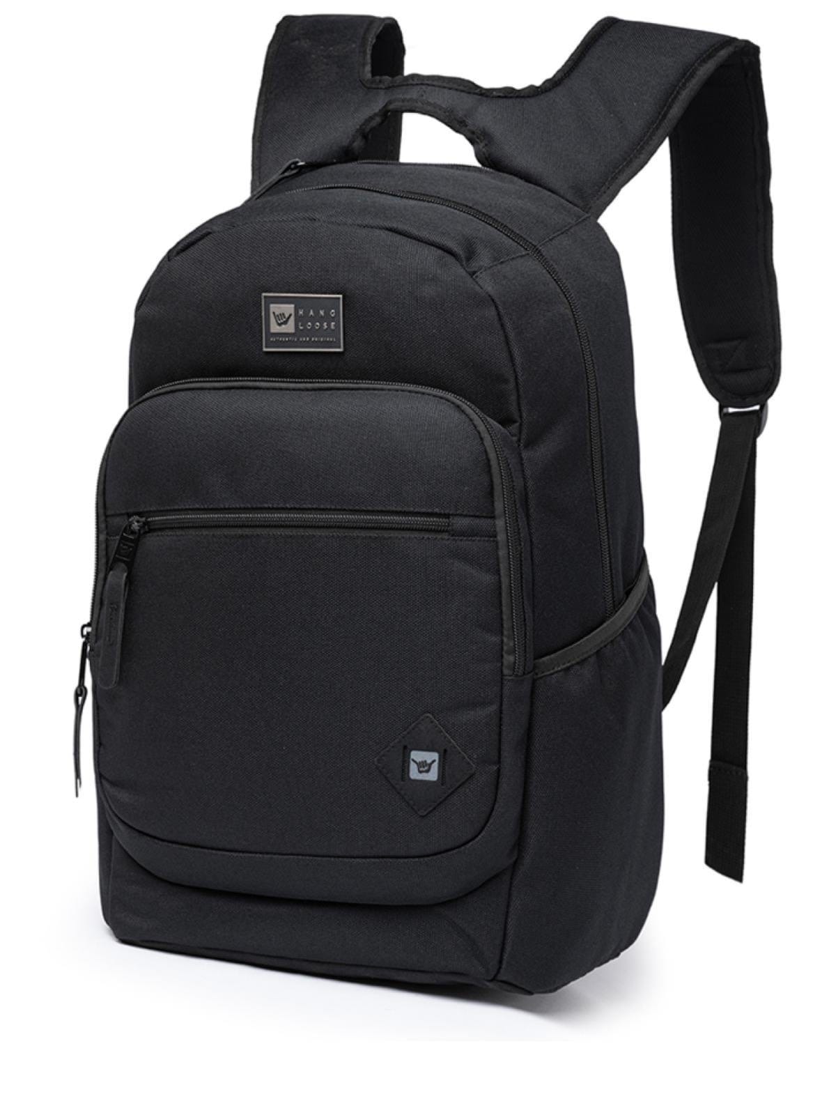 Vista 2 Mochila Bolsa Escolar Hang Loose Casual Reforçada Trabalho Hang Loose preto