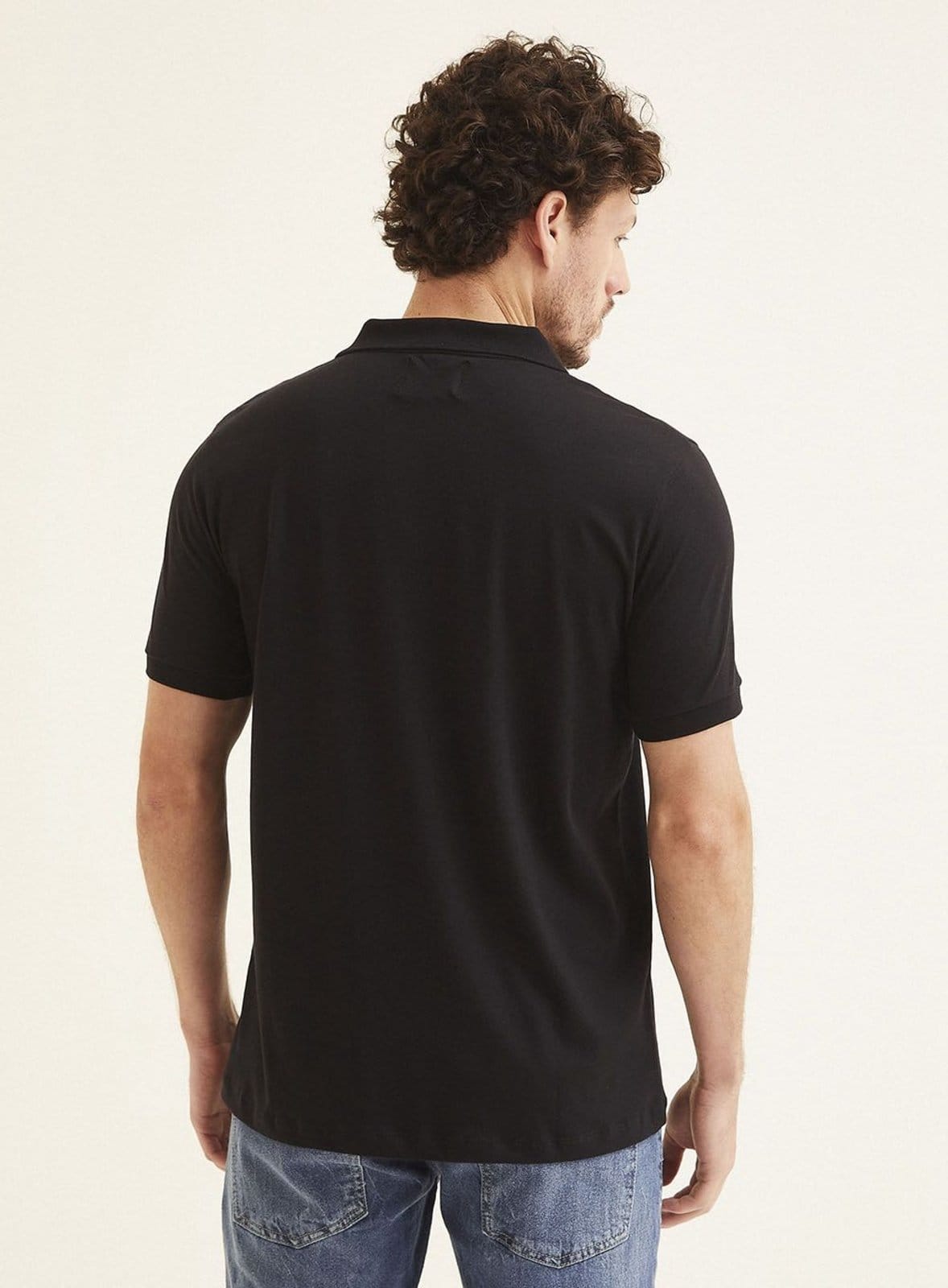 Vista 2 Polo Masculina Comfort Triton Triton preto