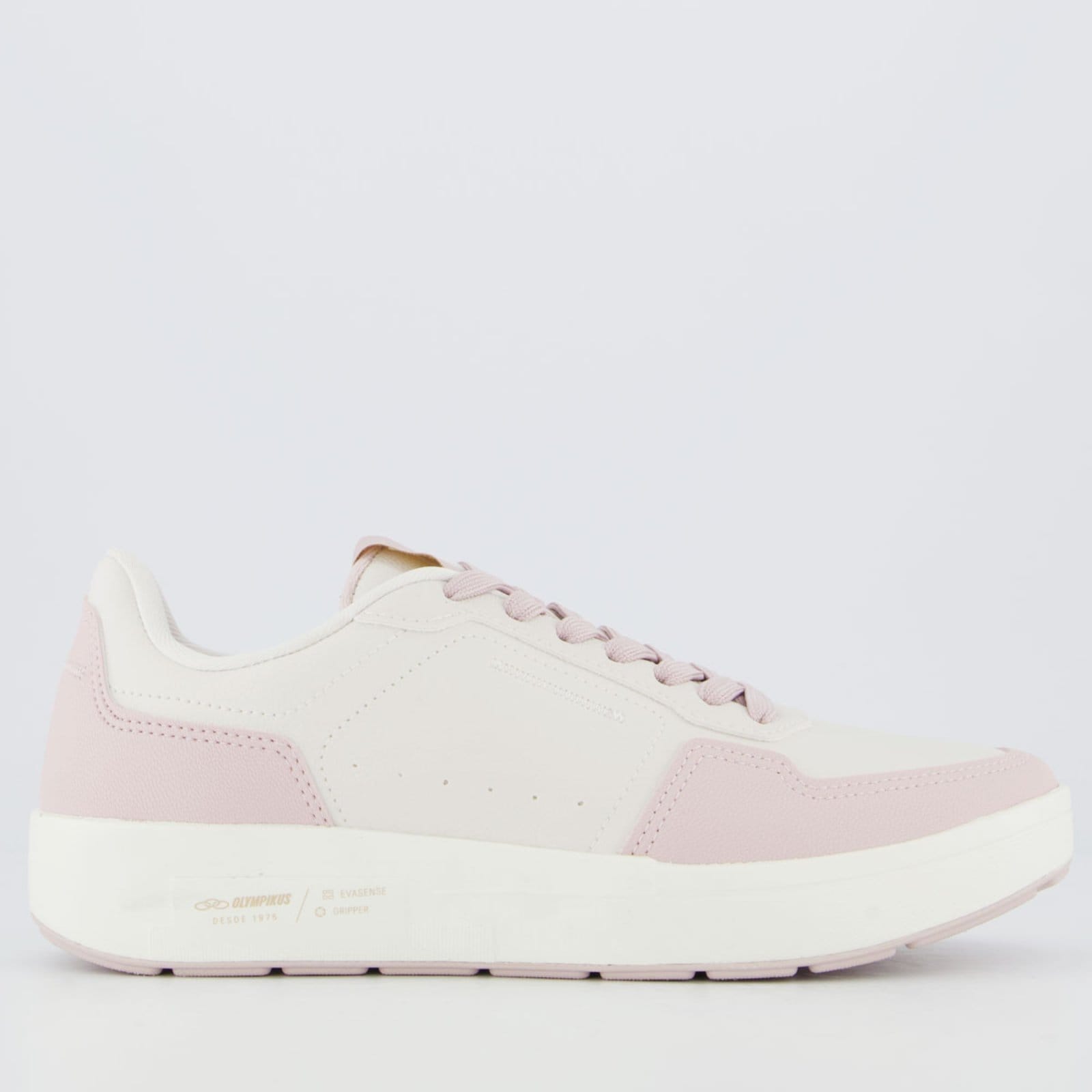 Tênis Olympikus Versa Feminino Off White e Lilás