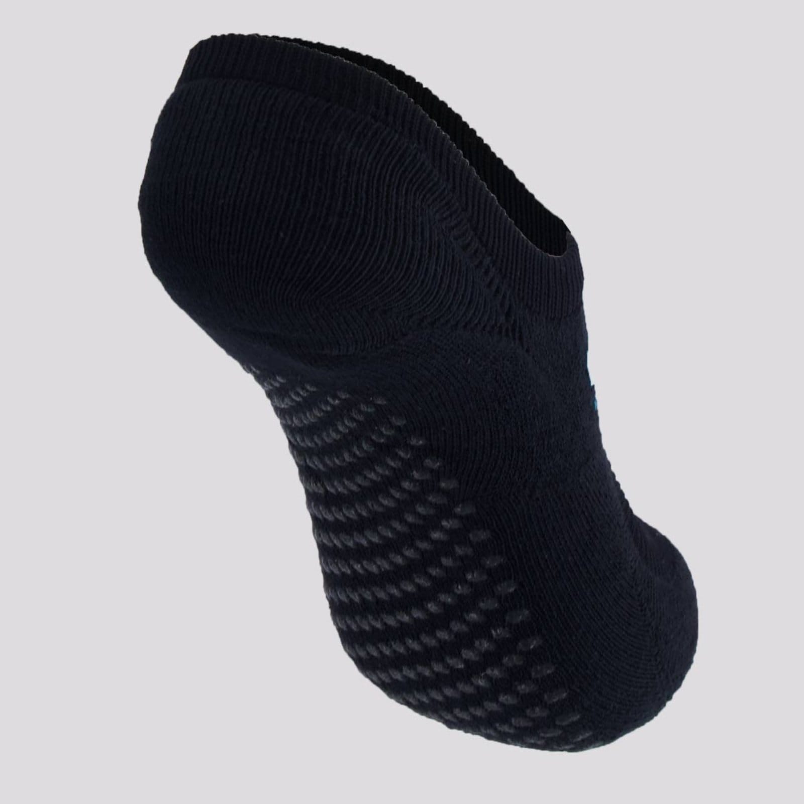 Meia Selene Sapatilha Antiderrapante Feminina Preta e Azul - 2