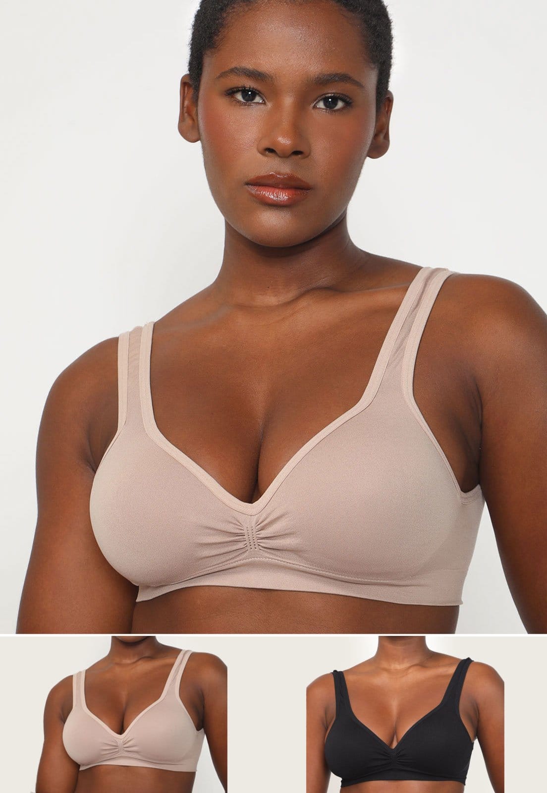 Kit 2pçs Top Trifil Triângulo Liso