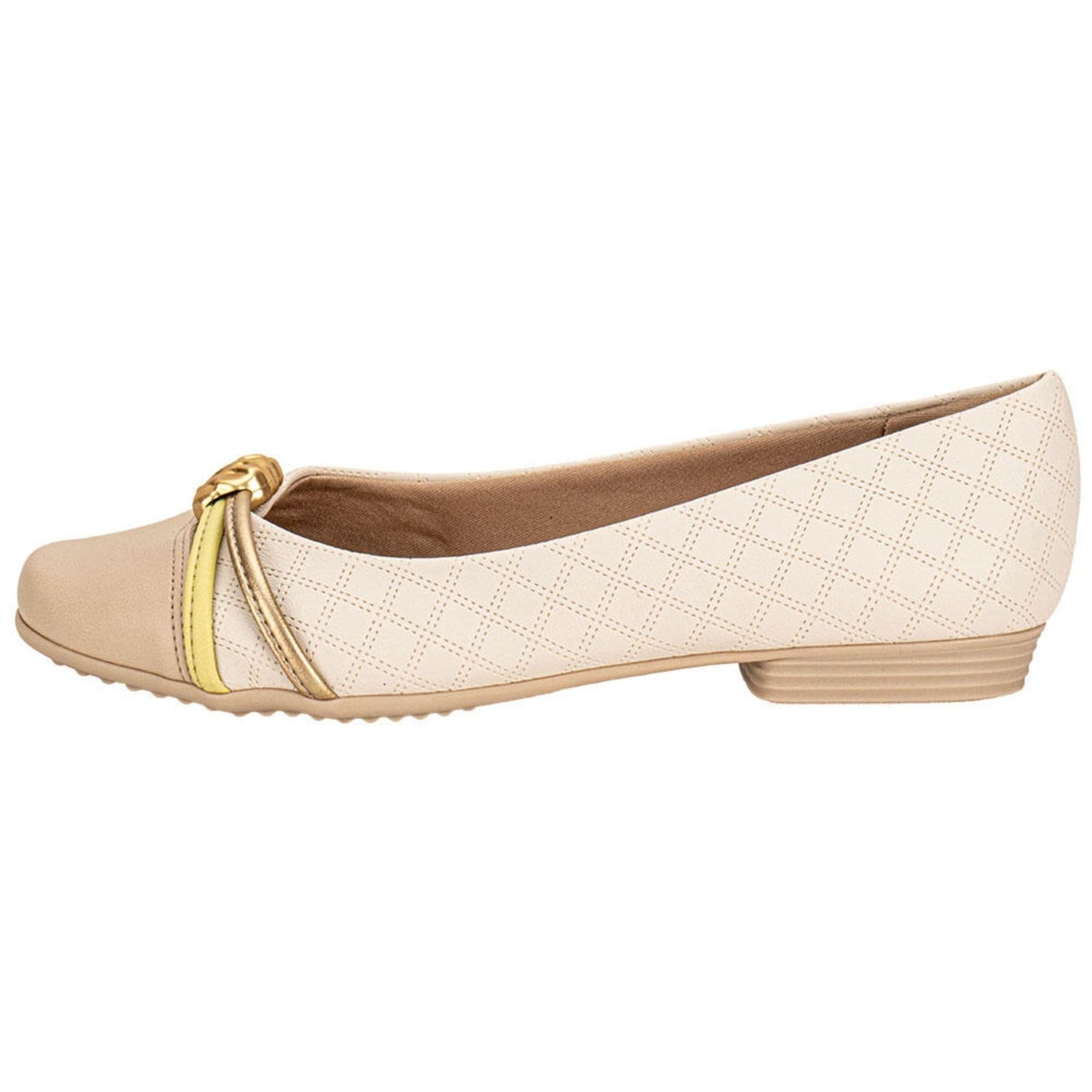 Vista 2 Sapatilha Feminina Flat Piccadilly 250267 A0080267 Piccadilly bege