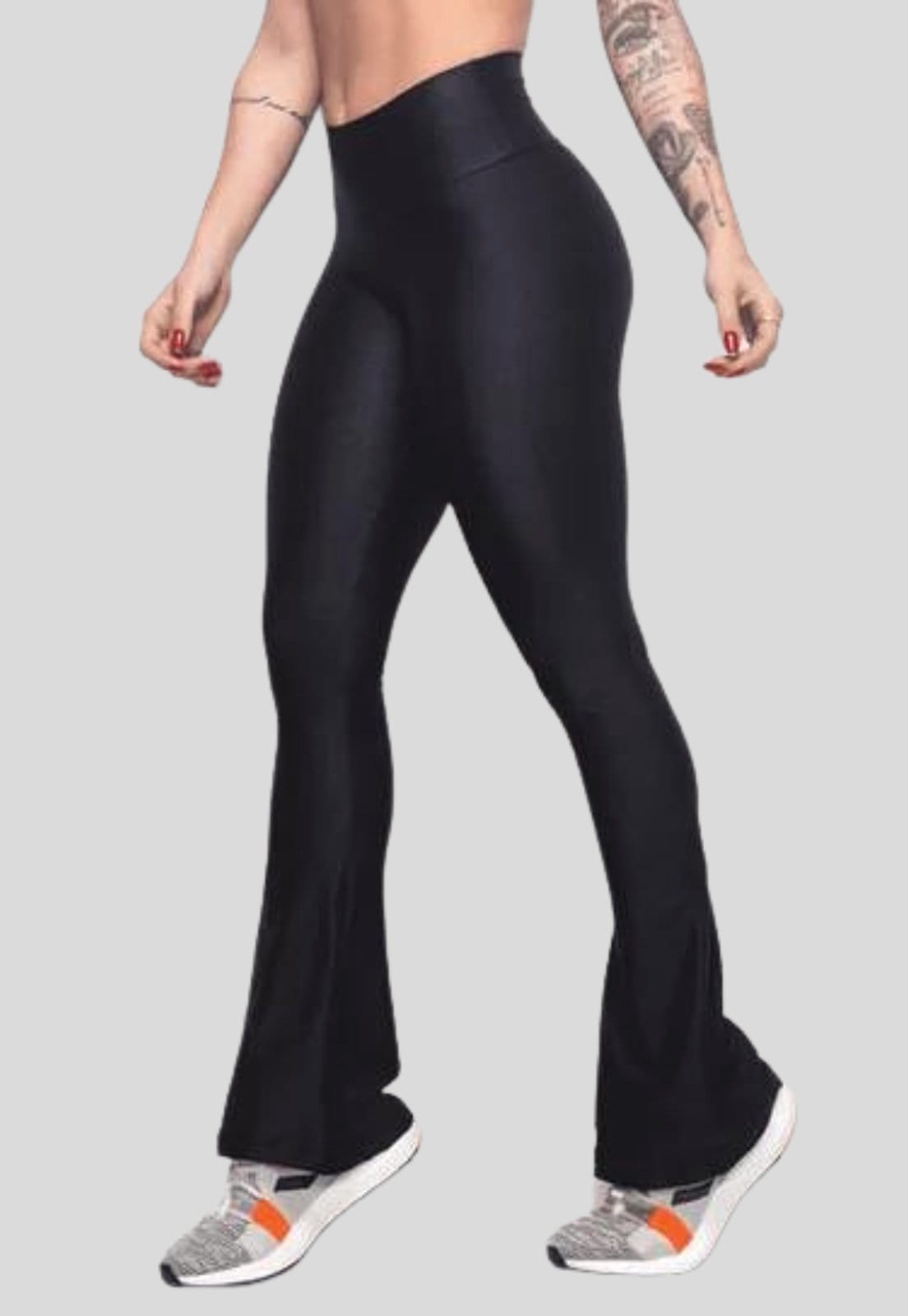 Vista 2 Calça Flare Bailarina Serra E Mar Modas SERRA E MAR MODAS preto