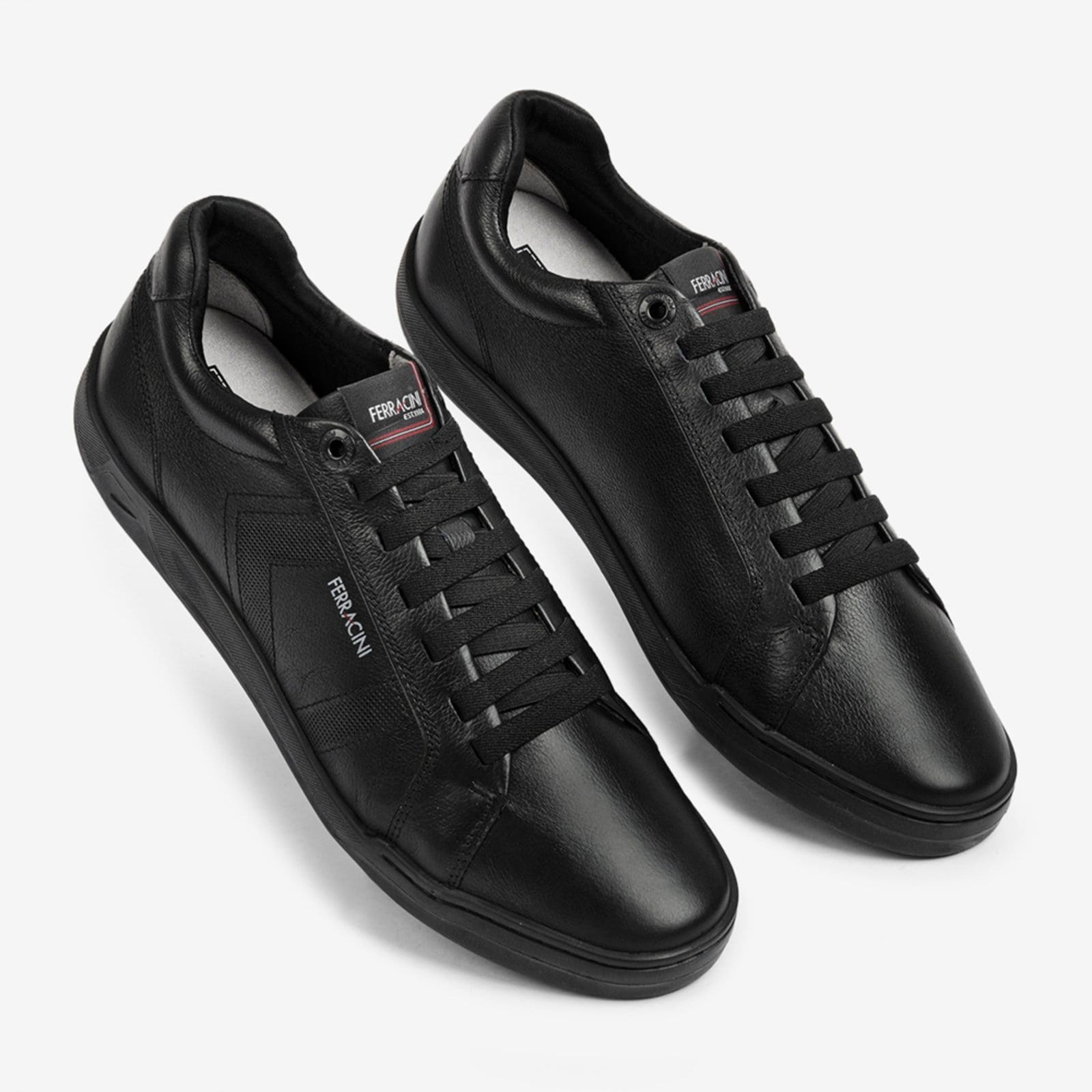 Vista 2 Sapatênis de Couro Ferracini Lexus 7052-267B Masculino FERRACINI preto