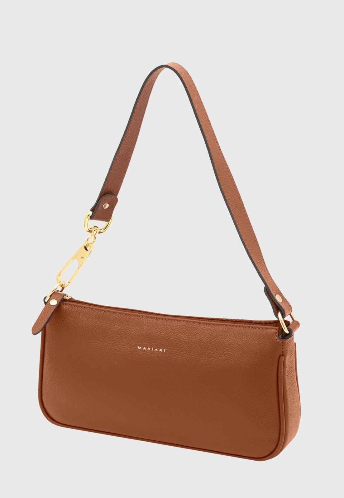 Bolsa Shoulder Couro Mariart Cacau Camel Floater