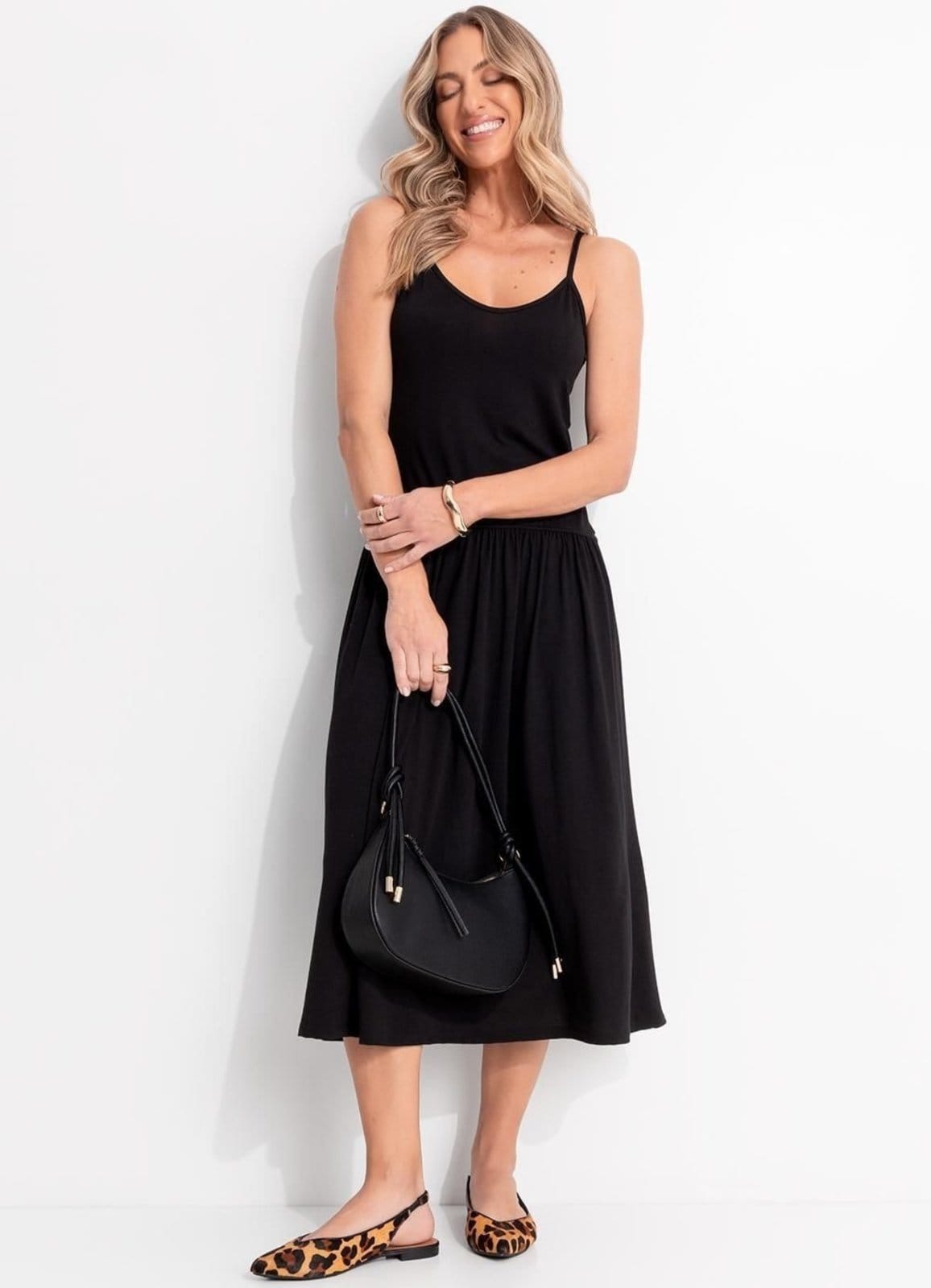 Vestido Em Malha Suede