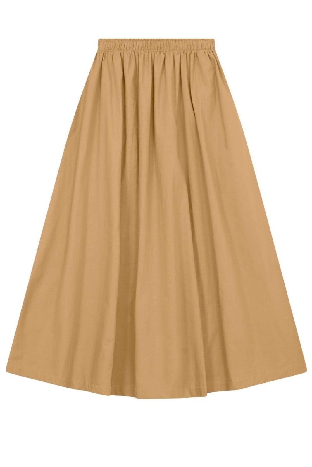 Vista 2 Saia feminina midi em viscose Essendi Essendi marrom