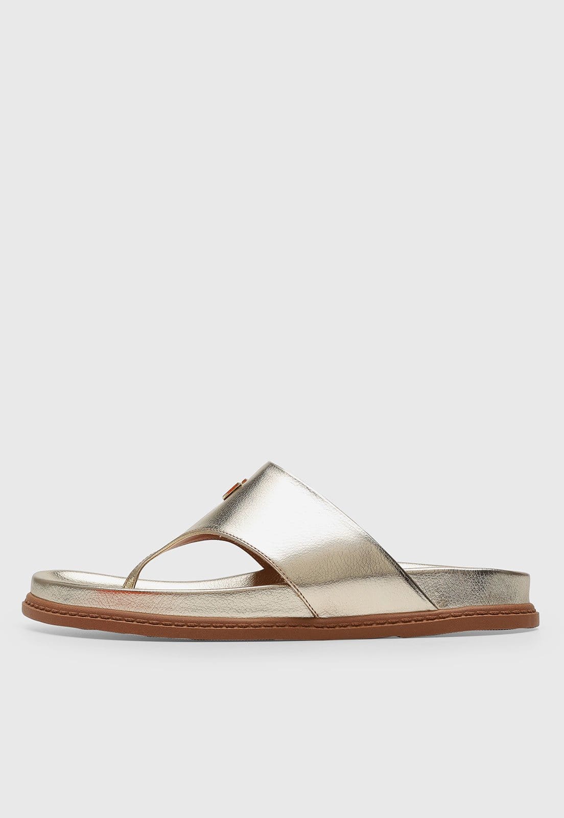 Rasteira Feminina Colcci Metalizada Dourada