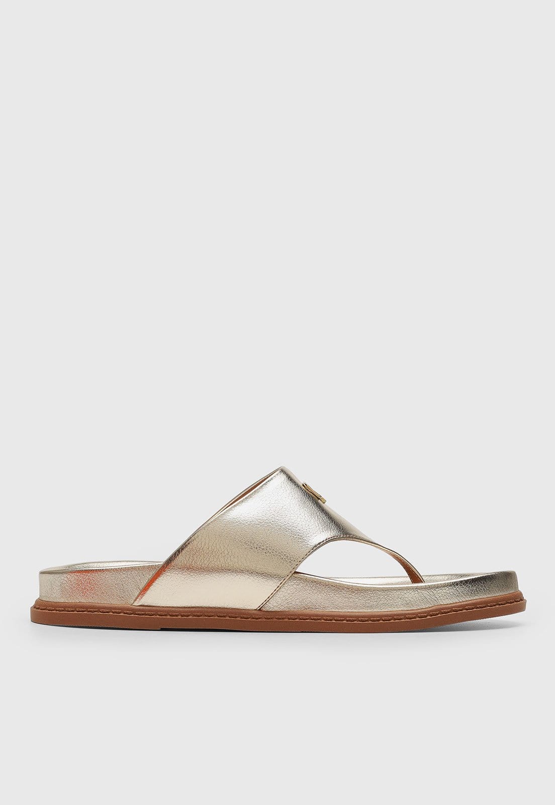 Vista 2 Rasteira Feminina Colcci Metalizada Dourada Colcci dourado