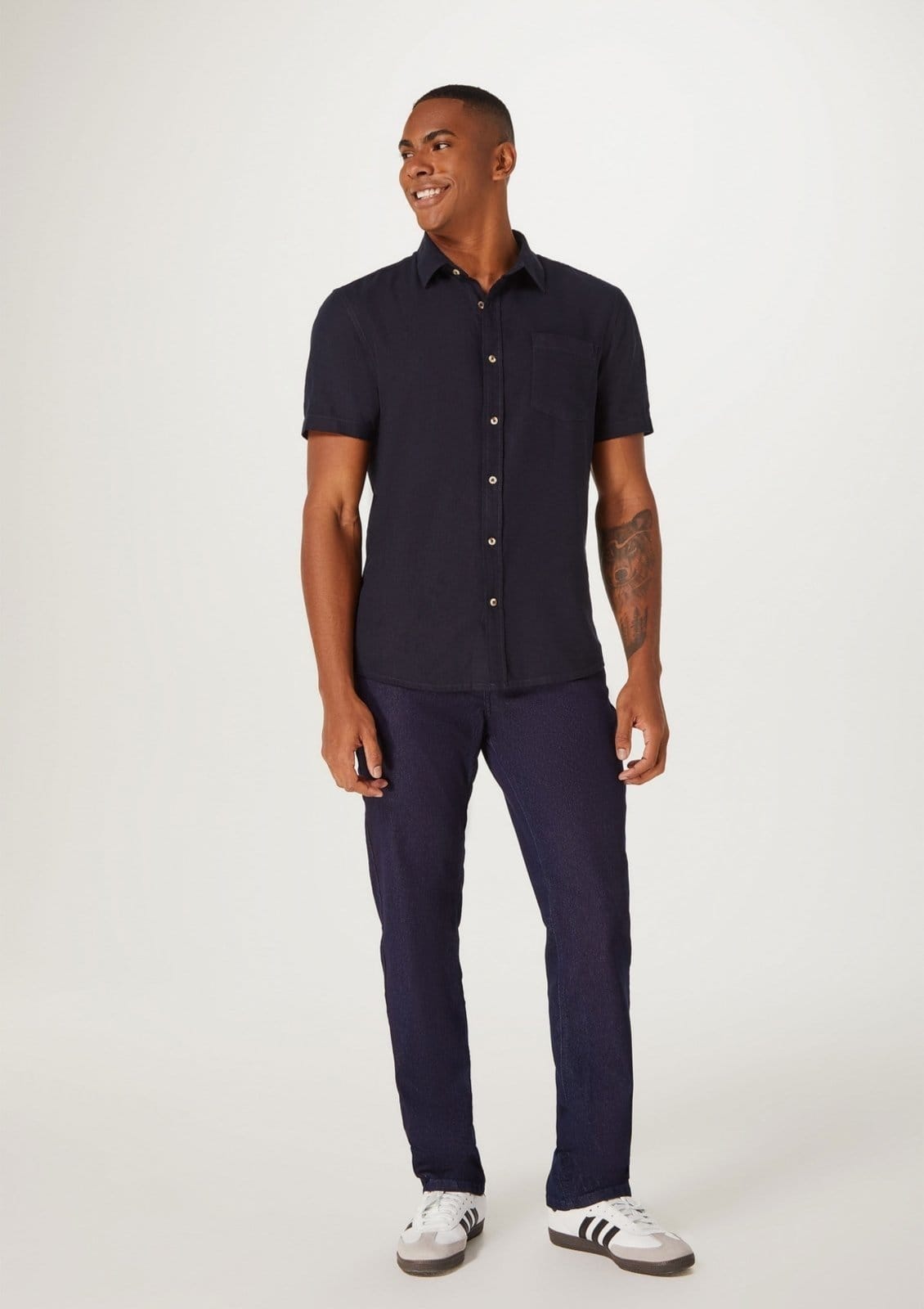 Calça Jeans Masculina Reta