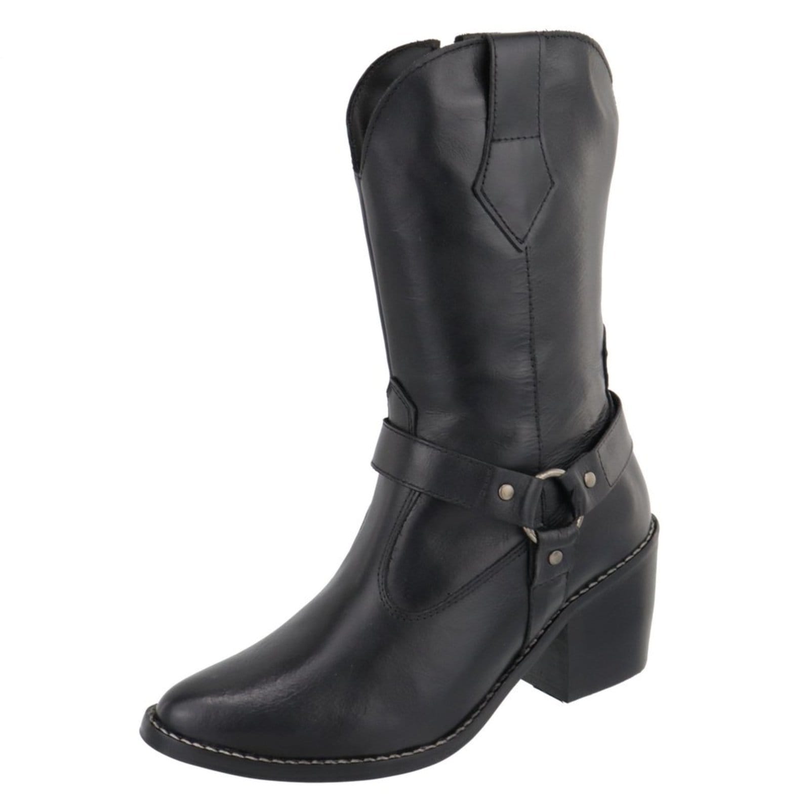 Bota em Couro Western Texana Bico Fino Country