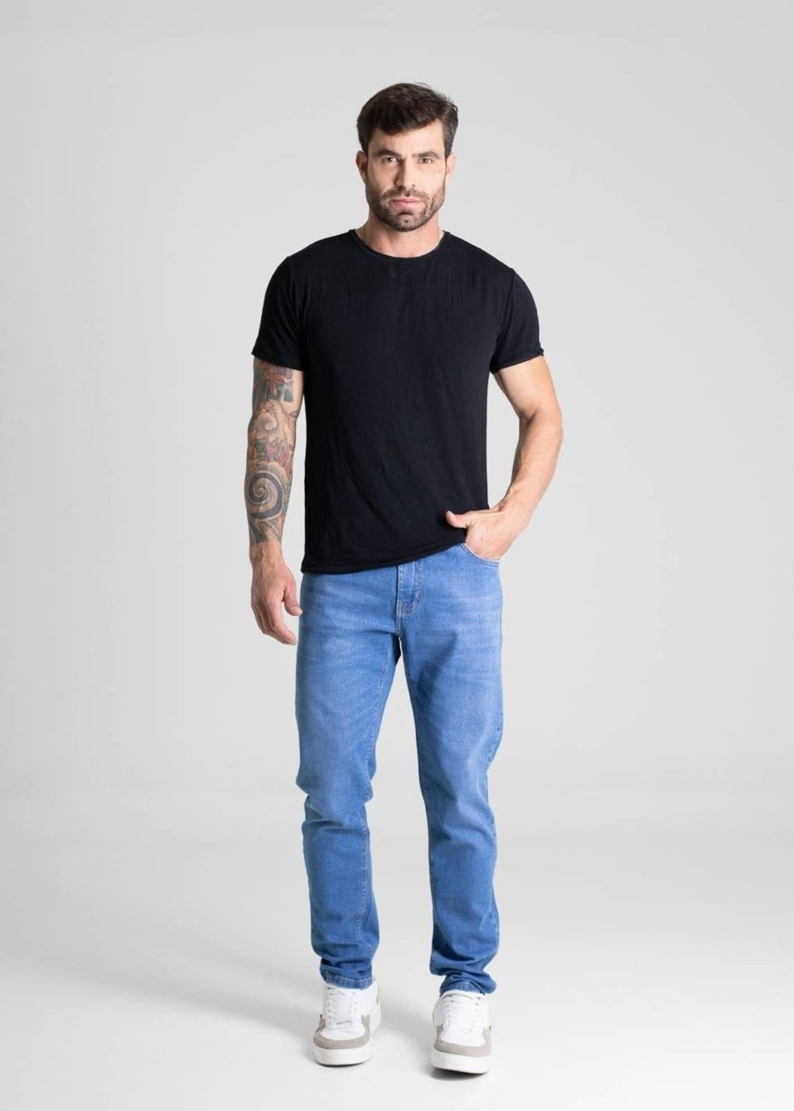 Vista 2 Calça Jeans Sawary Slim - 280874 Sawary azul
