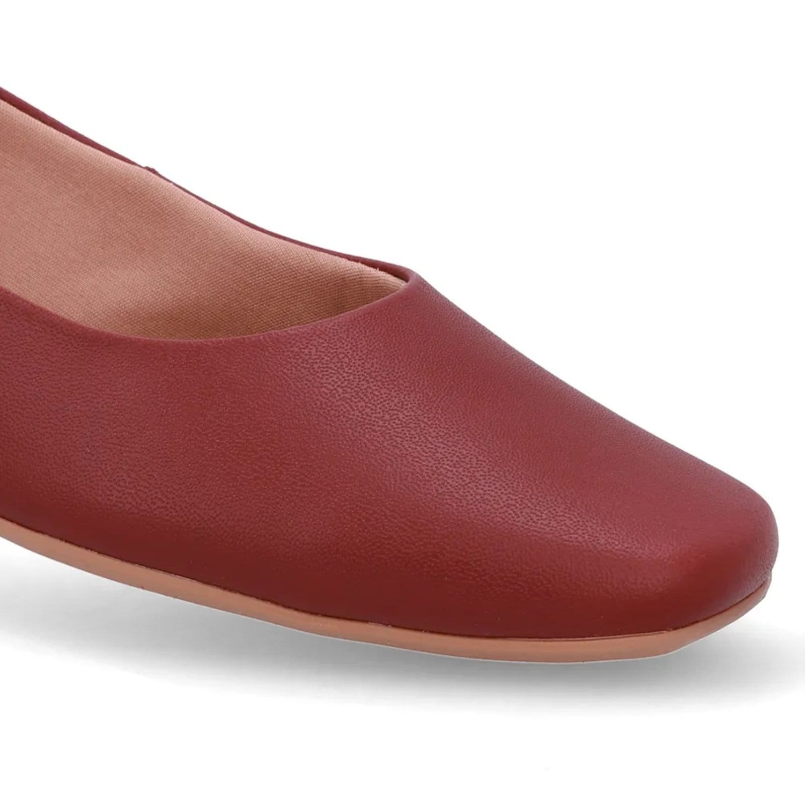 Vista 2 Sapatilha Usaflex Bico Quadrado Rebu Usaflex vermelho