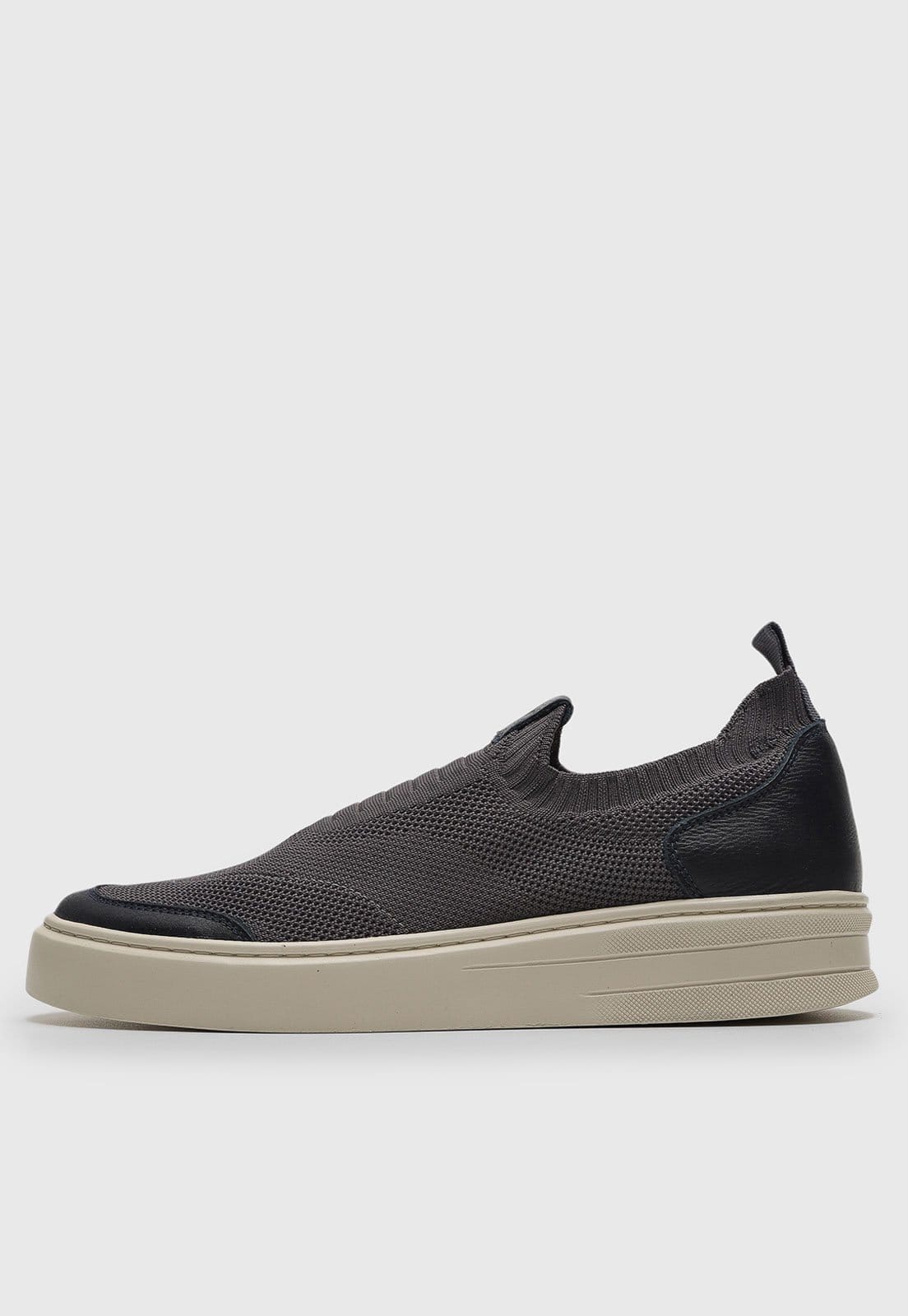 Tênis Slip On Dudalina Textil Grafite