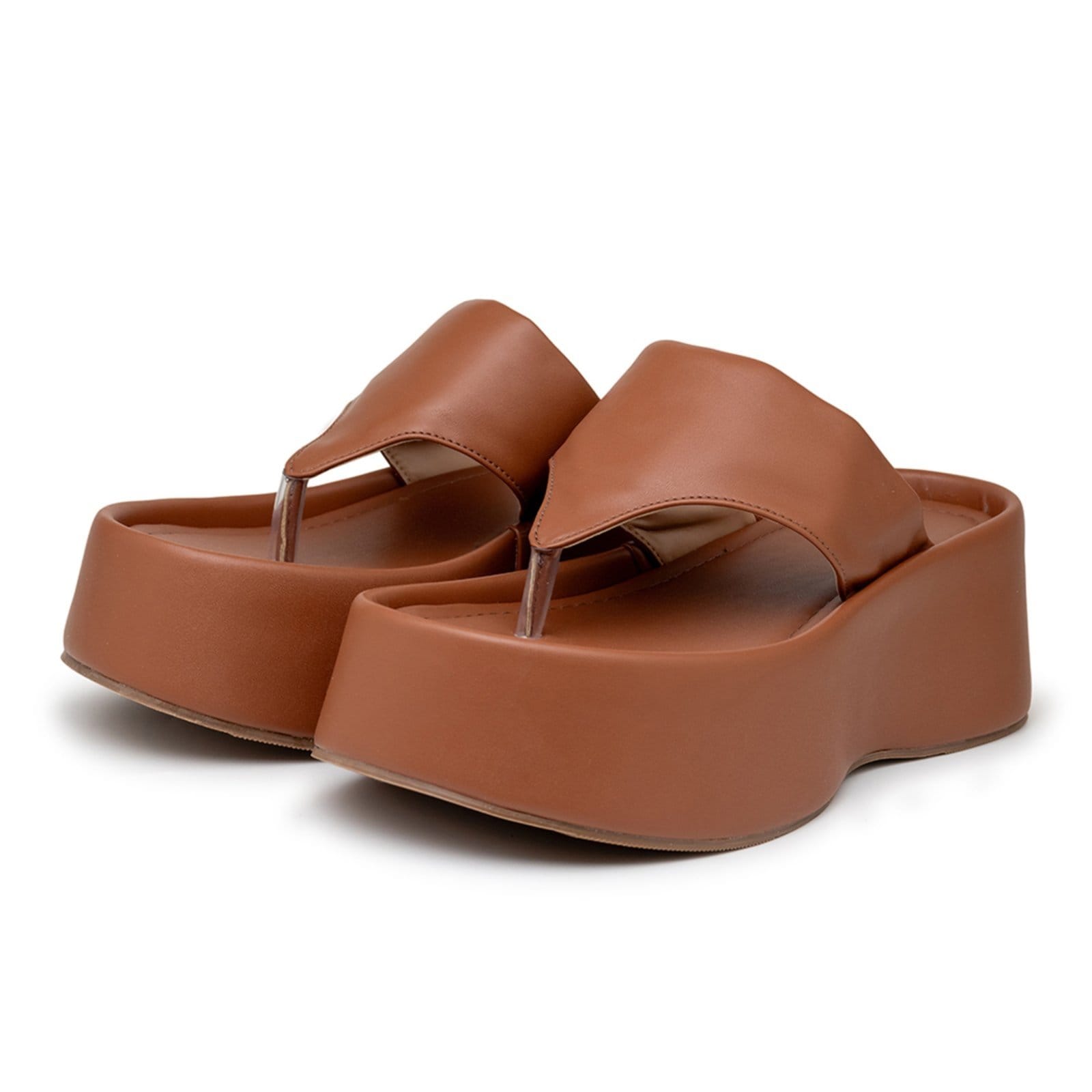 Sandália Tamanco Flatform Plataforma 5100 Napa