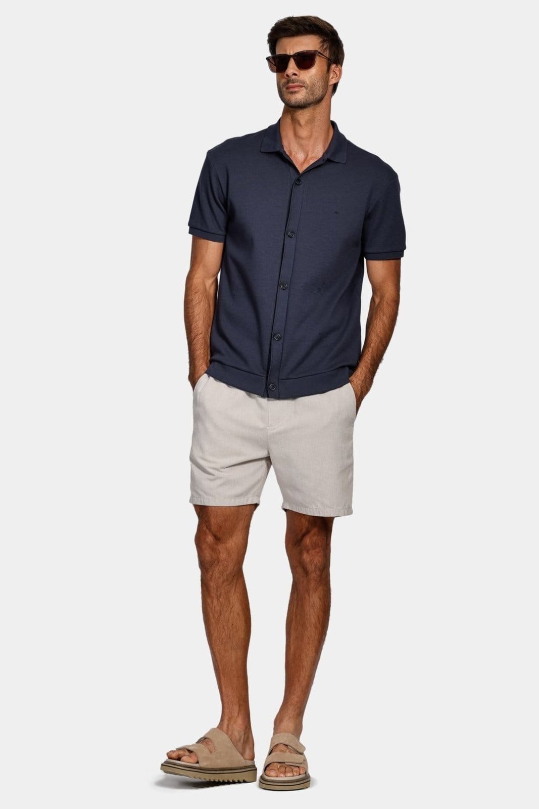 Vista 2 Wafle Aramis Shirt Marinho Aramis azul marinho