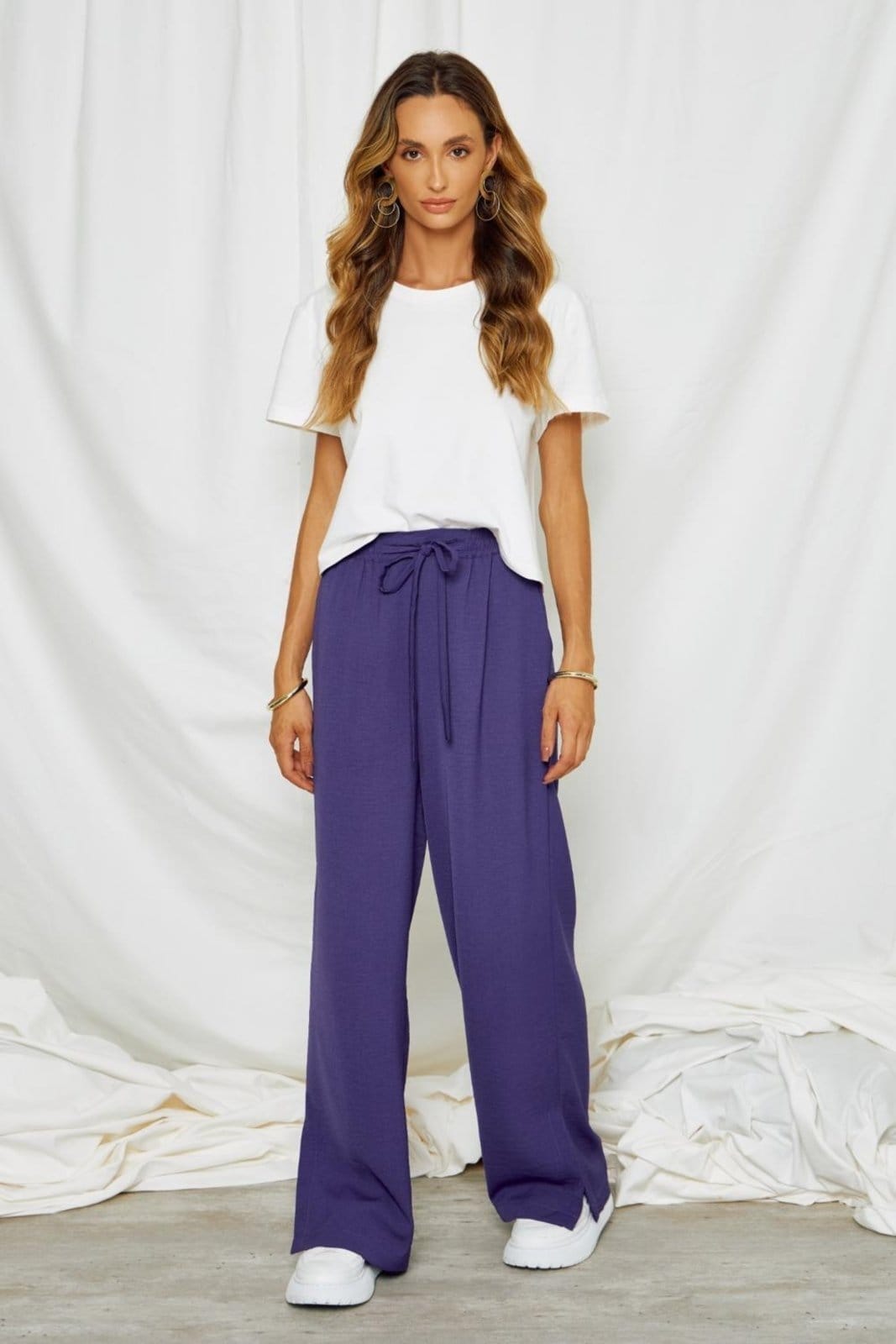 Calça Vanibele Wide Púrpura