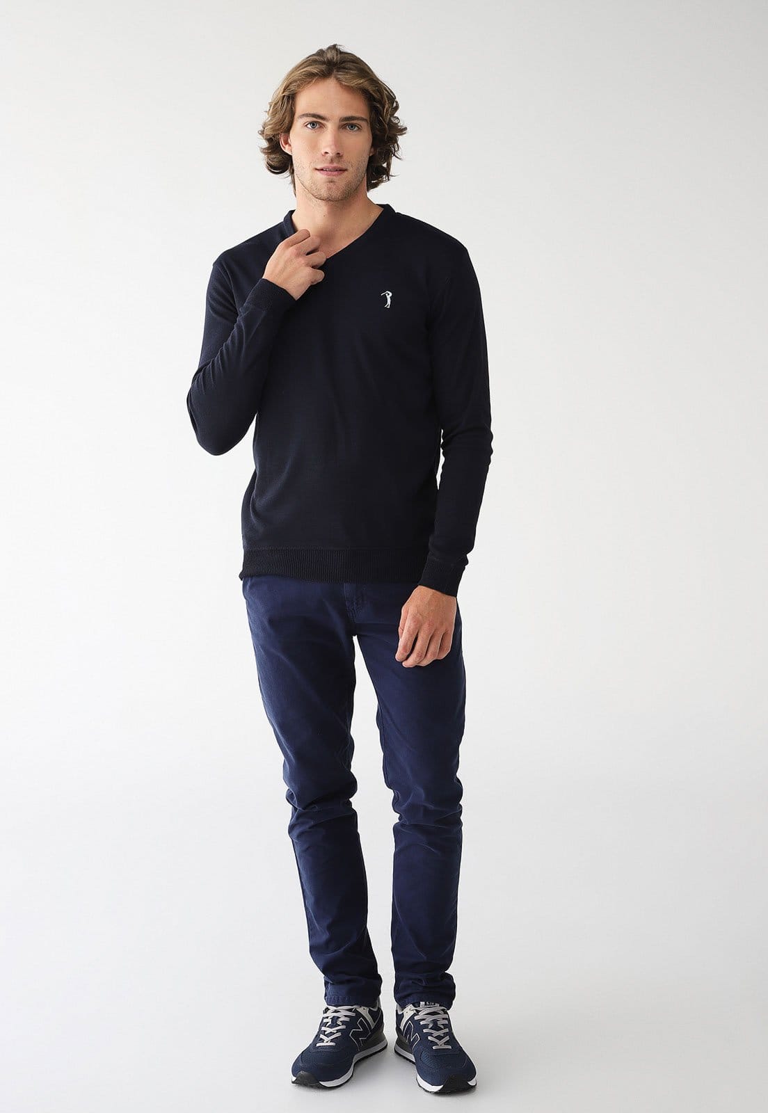 Vista 2 Calça Sarja Colcci Skinny Lisa Azul-Marinho Colcci azul marinho