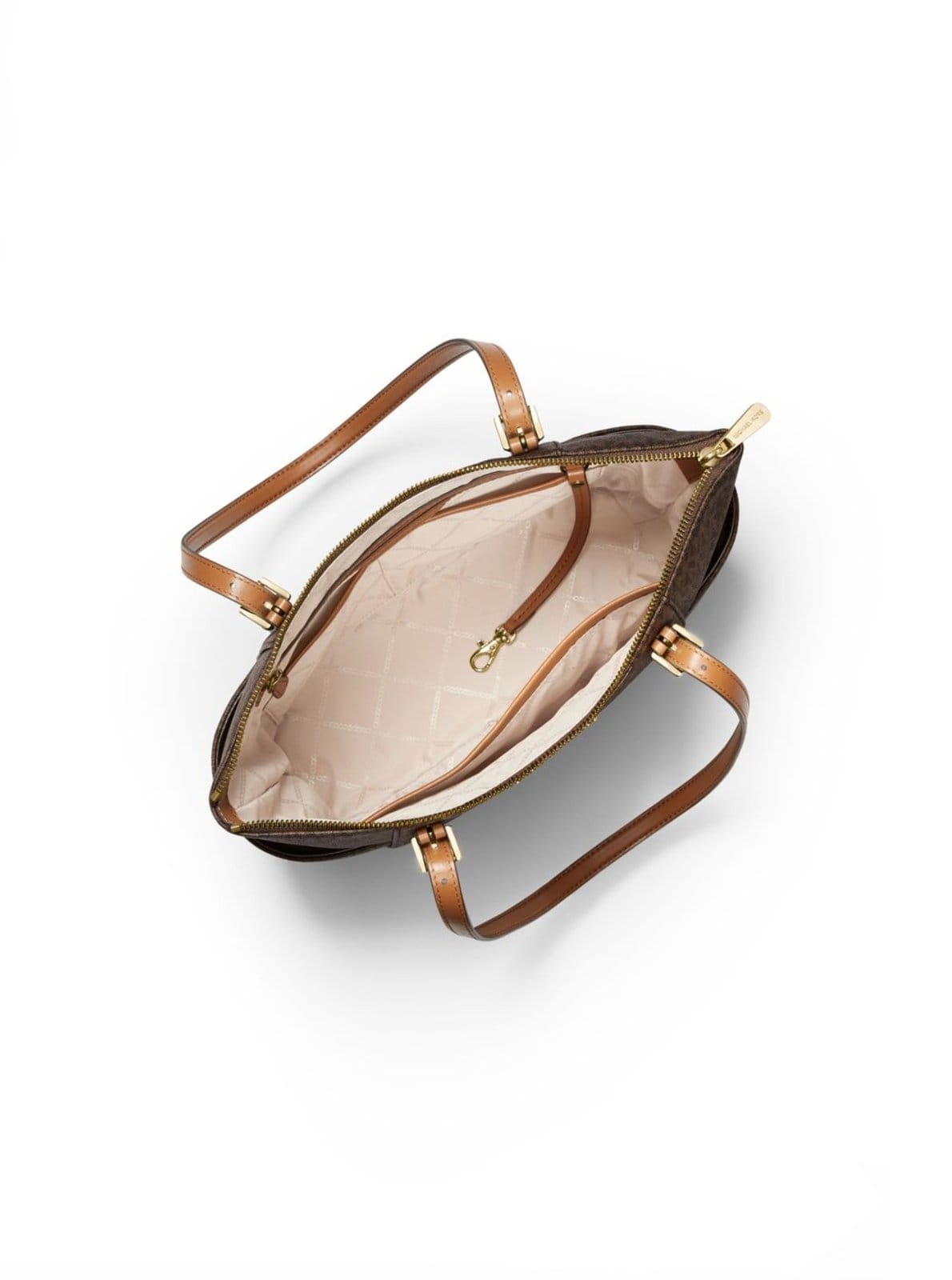 Vista 2 Bolsa Tote Jet Set Logo Média 30S0gttt1b252 Michael Kors marrom