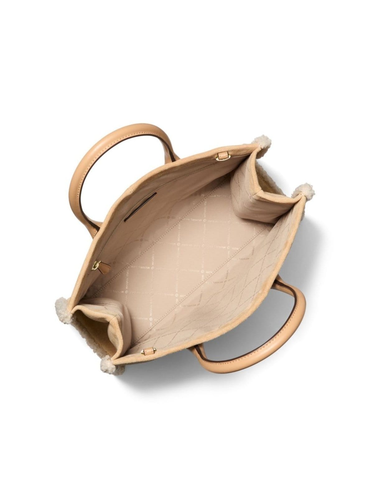 Vista 2 Bolsa Tote Mirella Média Em Couro 35F5G7ZT2S198 Michael Kors caramelo