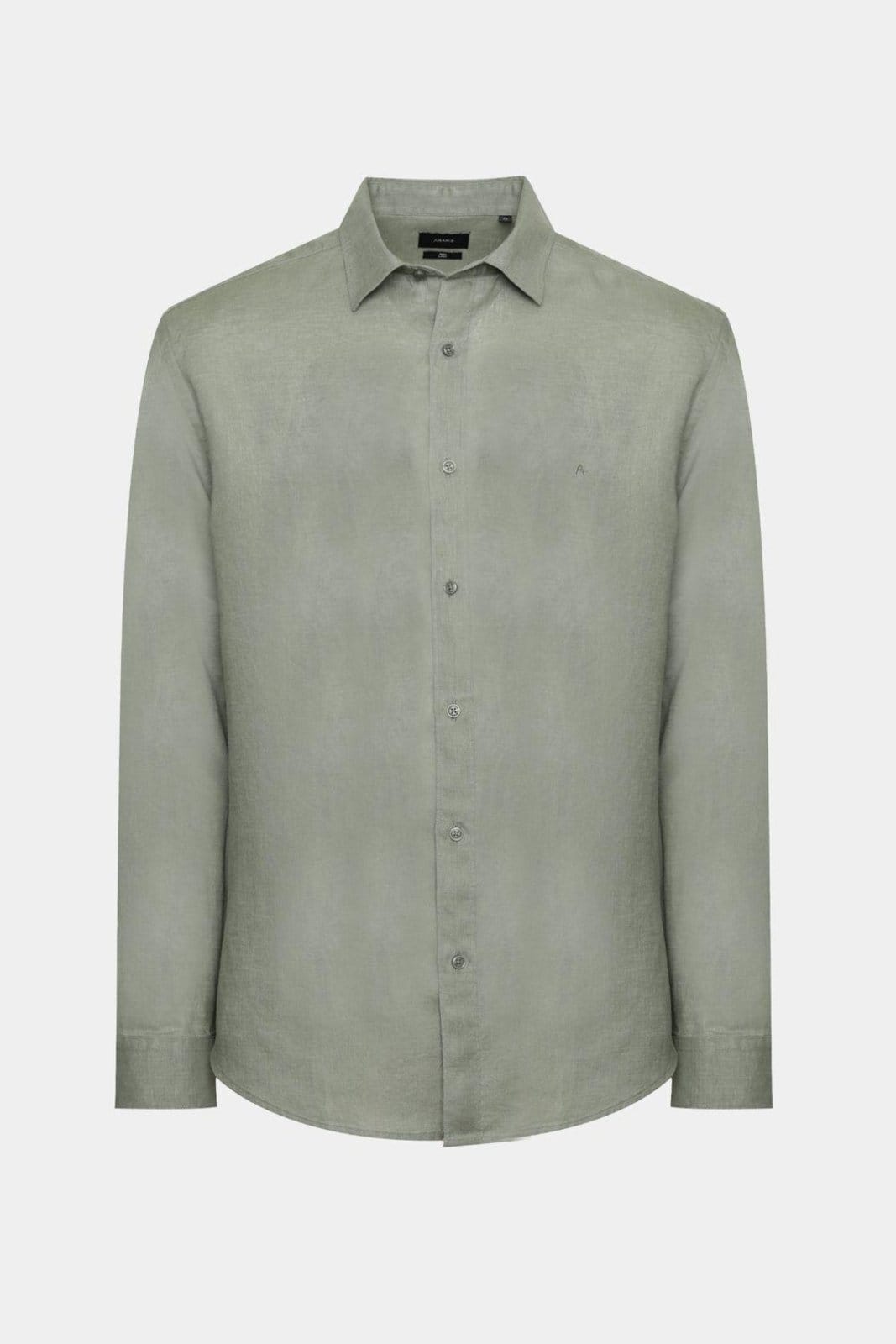 Camisa Aramis Manga Longa Slim em Linho Irlandês