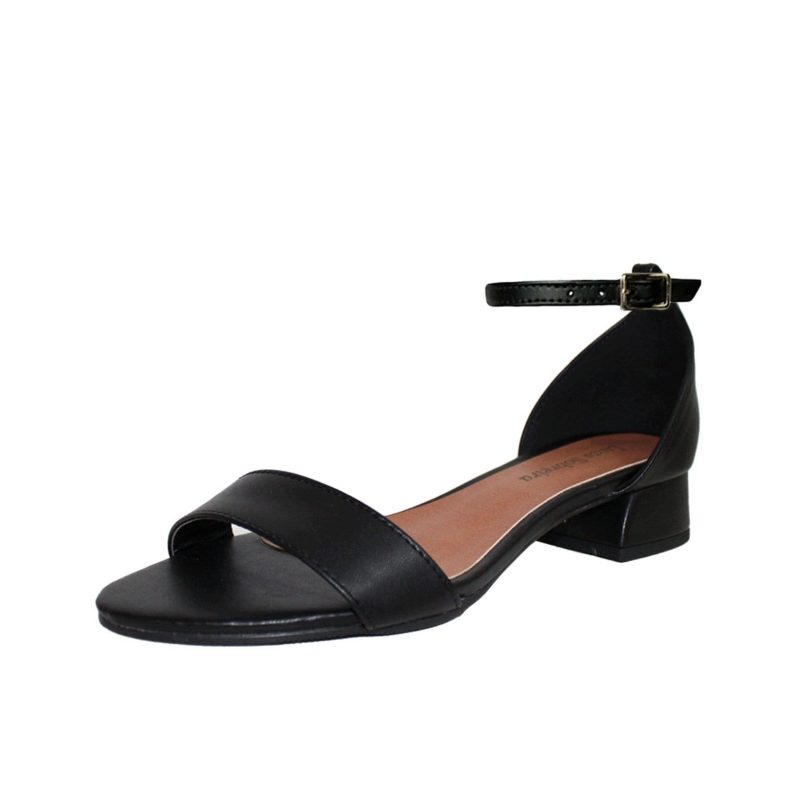 Sandália Salto Baixo Grosso 3cm Luiza Sobreira Preta Mod. 2143
