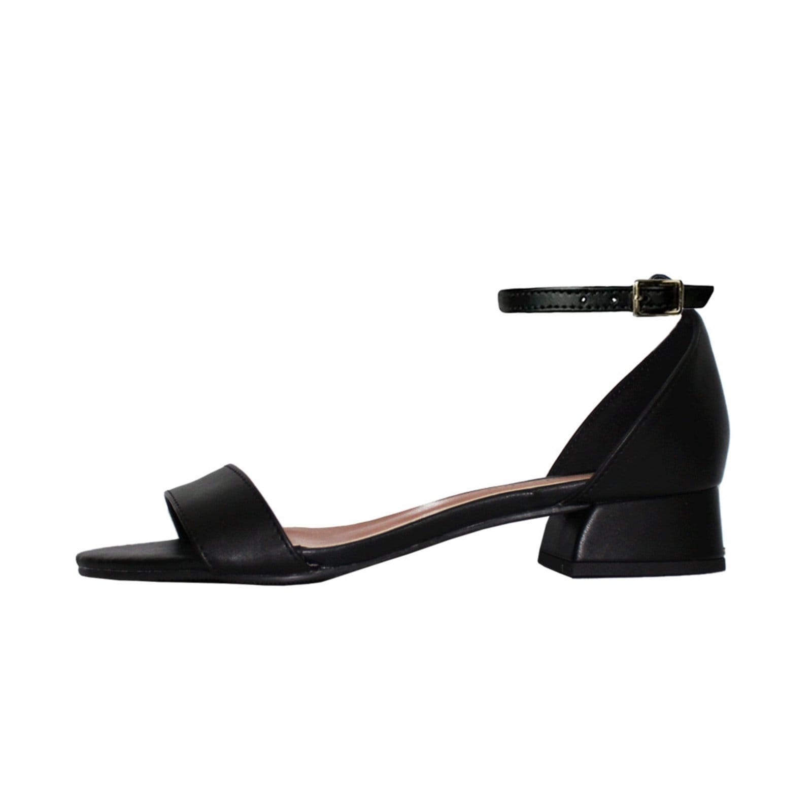 Vista 2 Sandália Salto Baixo Grosso 3cm Luiza Sobreira Preta Mod. 2143 Luiza Sobreira preto