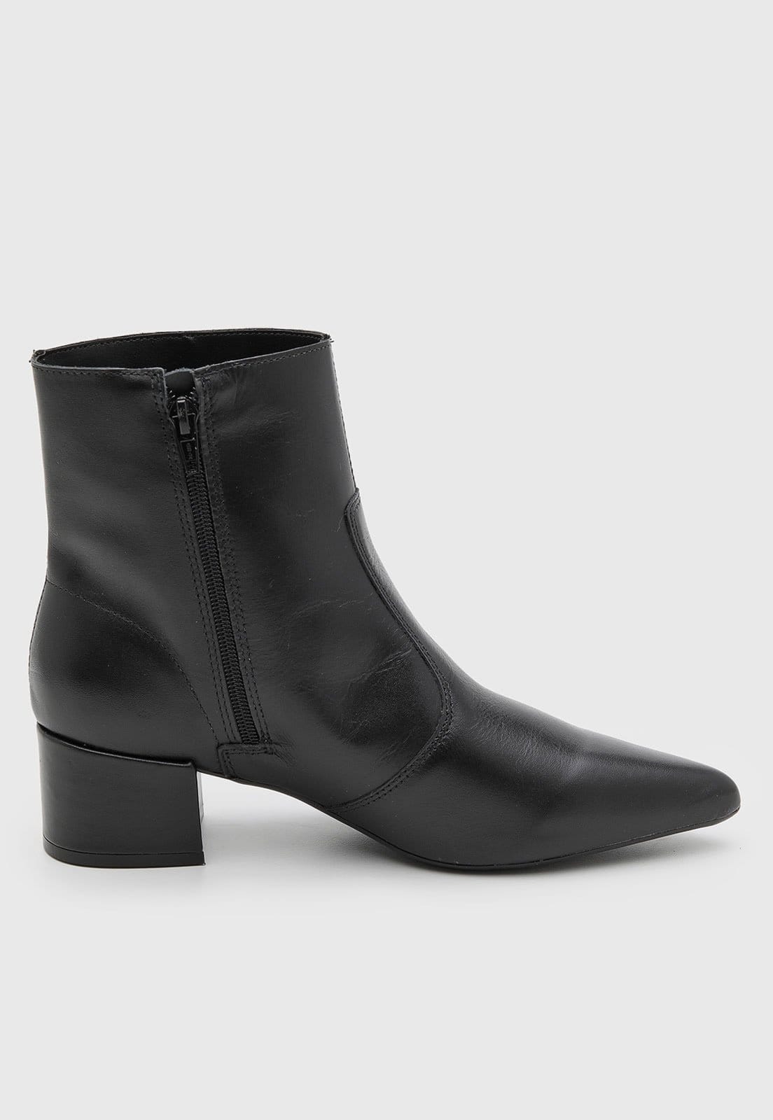 Vista 2 Bota Feminina Santa Lolla Cano Baixo Preta Santa Lolla preto