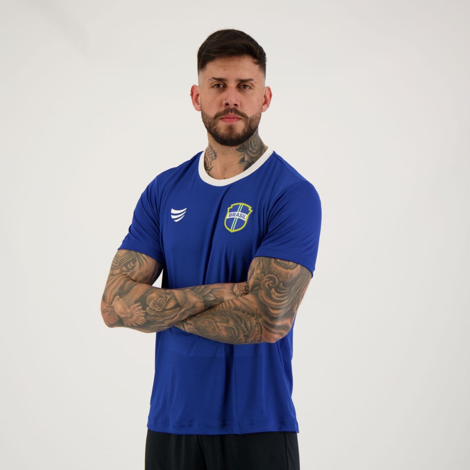 Vista 2 Camisa Super Bolla Copa Bronze Brasil Azul Super Bolla azul bronze