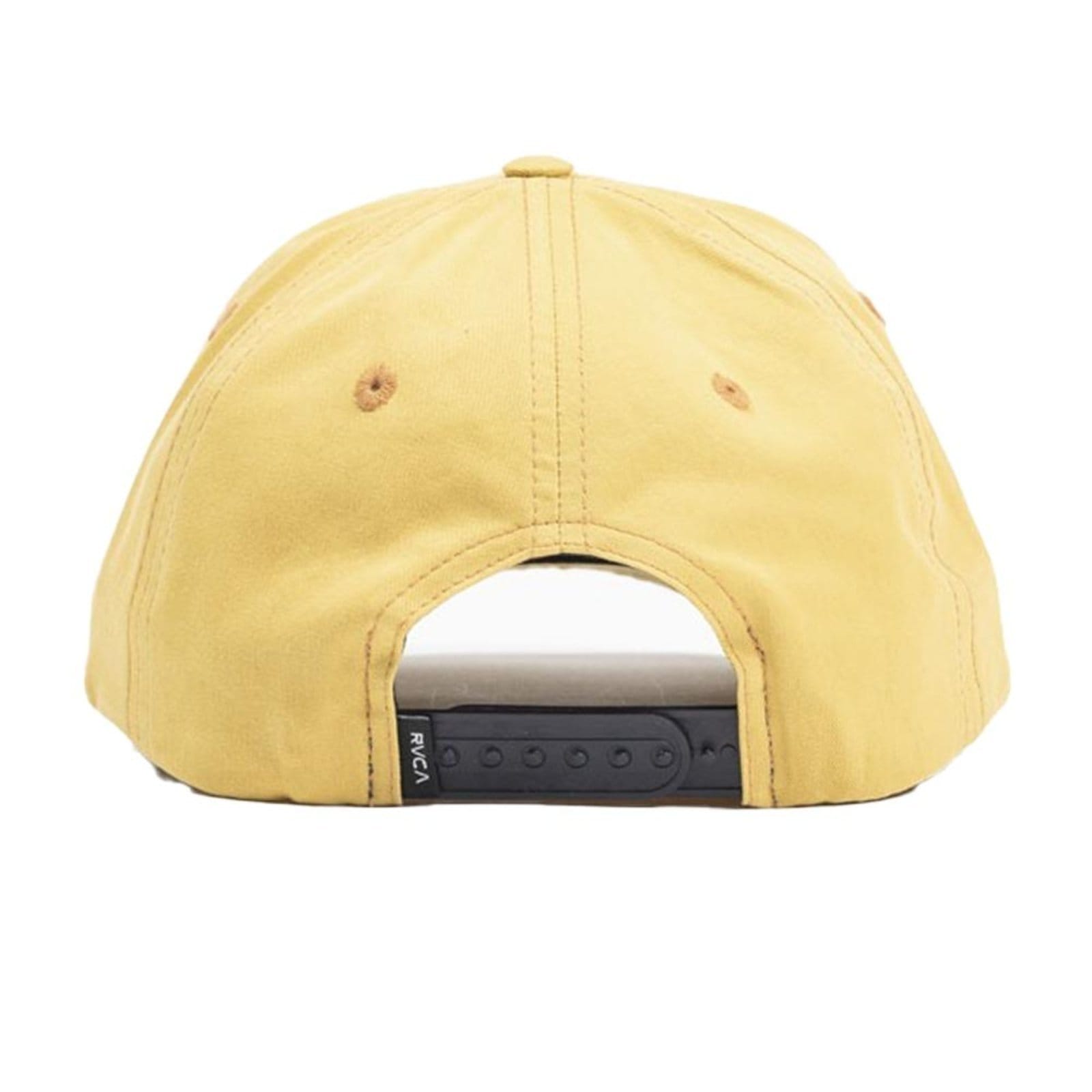Vista 2 Boné RVCA Aba Curva Base Camp Snapback WT24 Mostarda RVCA amarelo