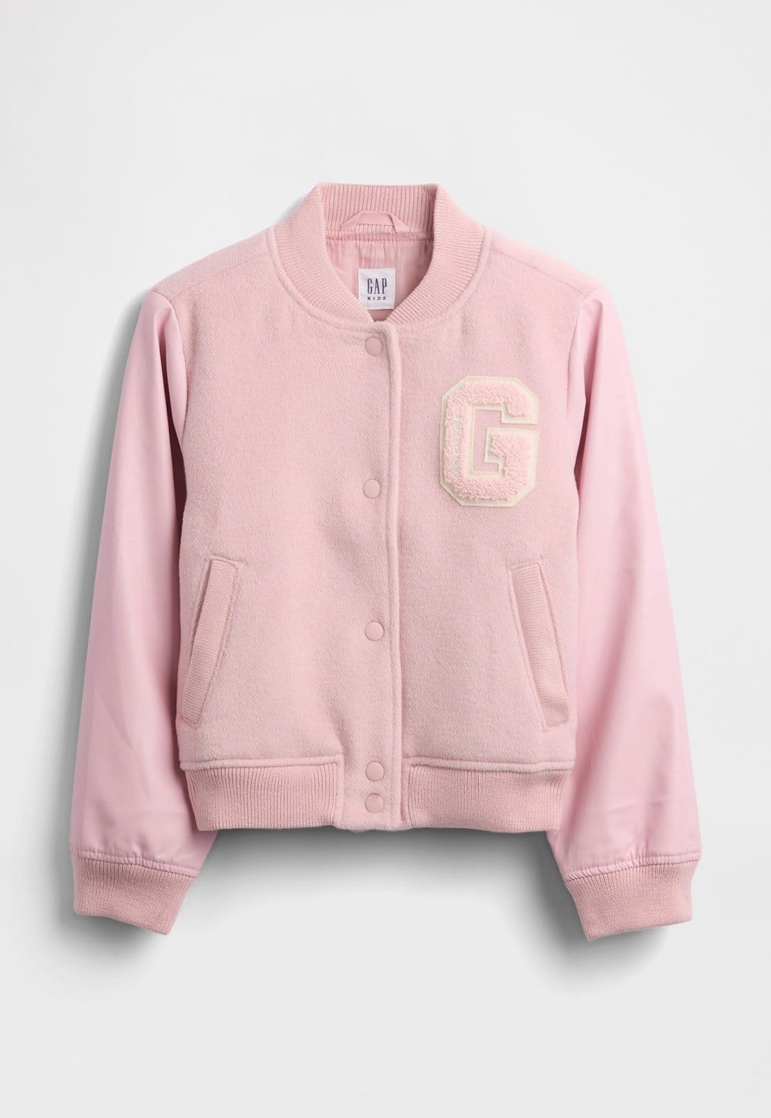 Vista 2 Infantil - Jaqueta GAP Varsity GAP rosa