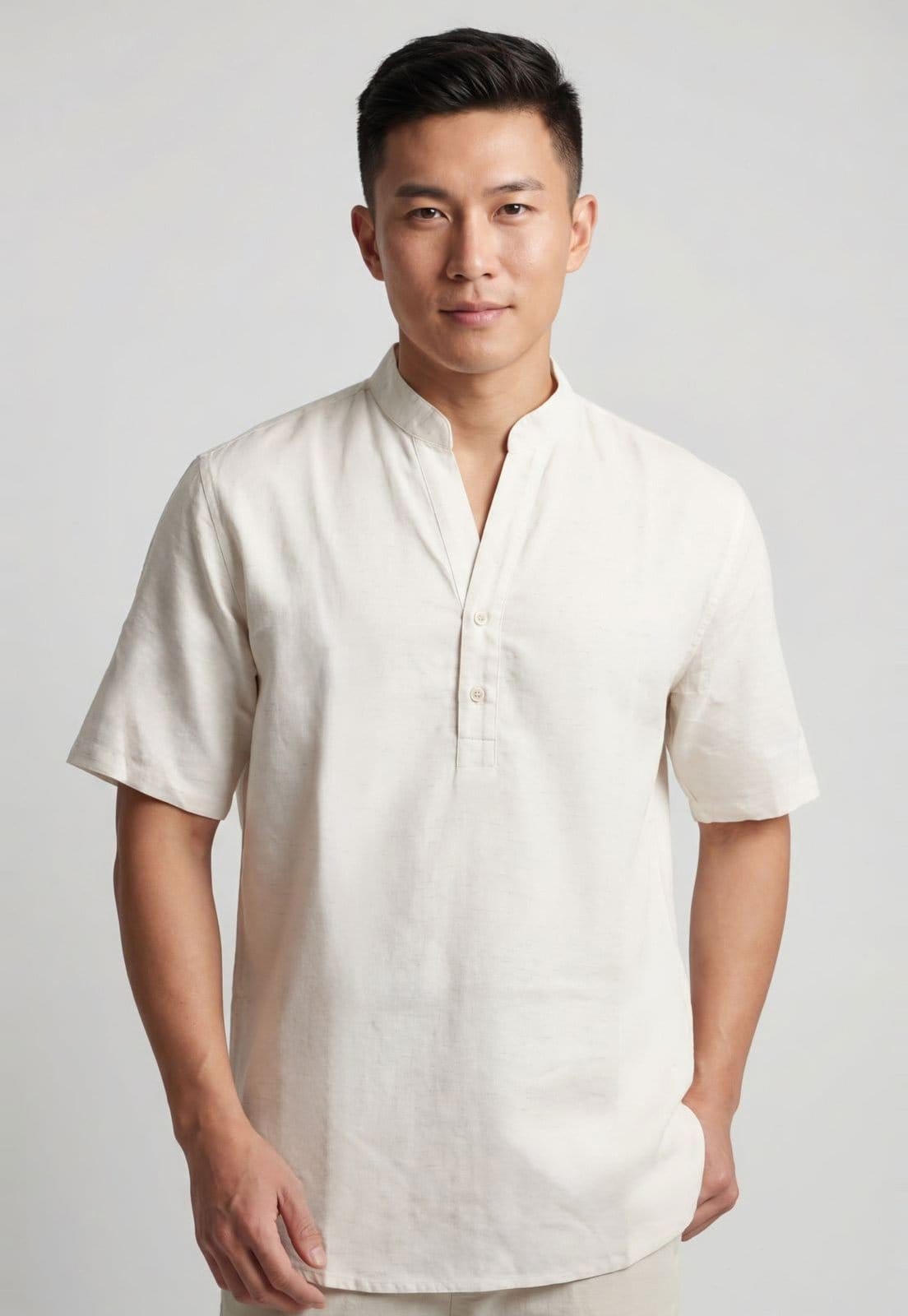 Camisa Masculina Colcci Gola Padre Off-White