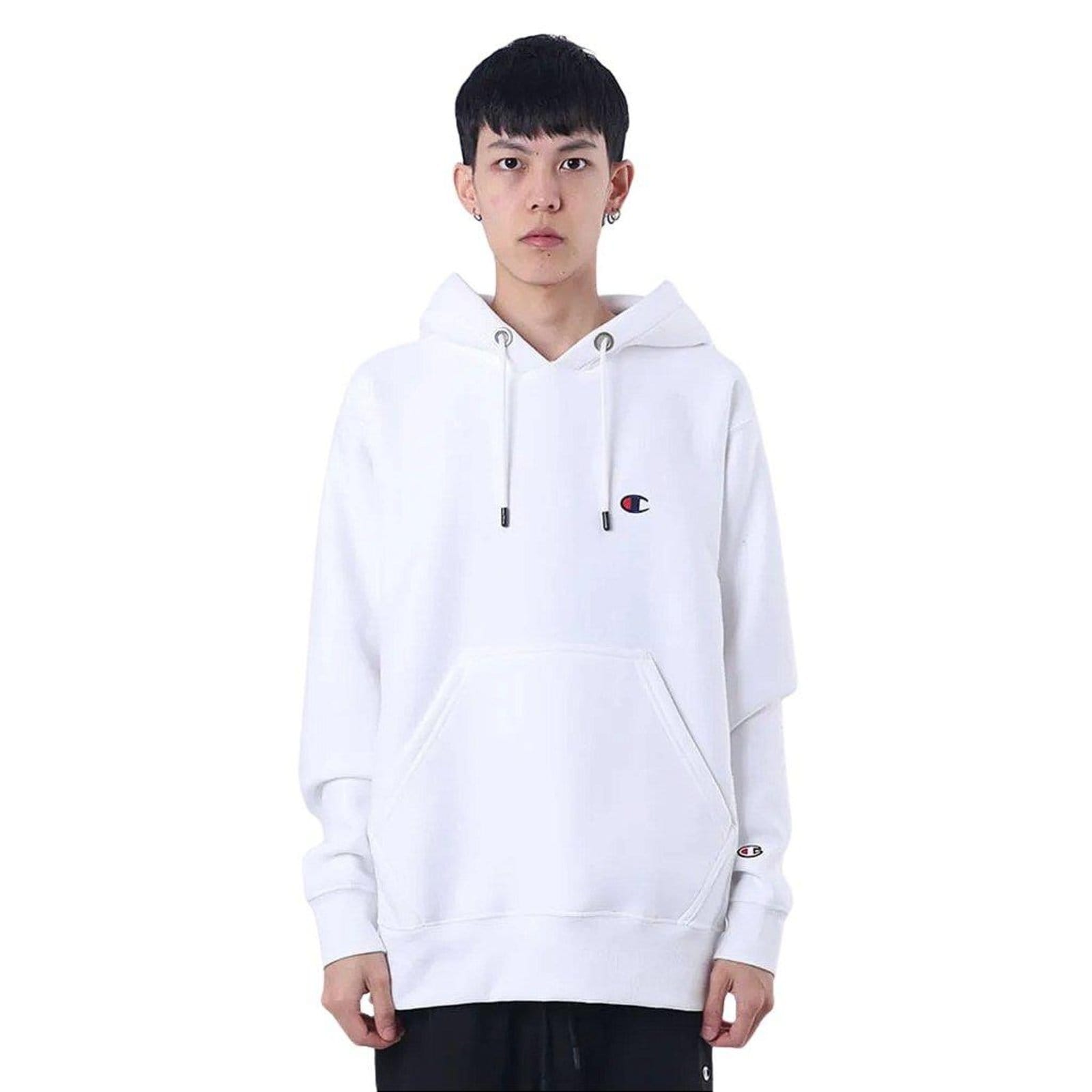Moletom Canguru Champion Rw Ml Emb Logo Off White